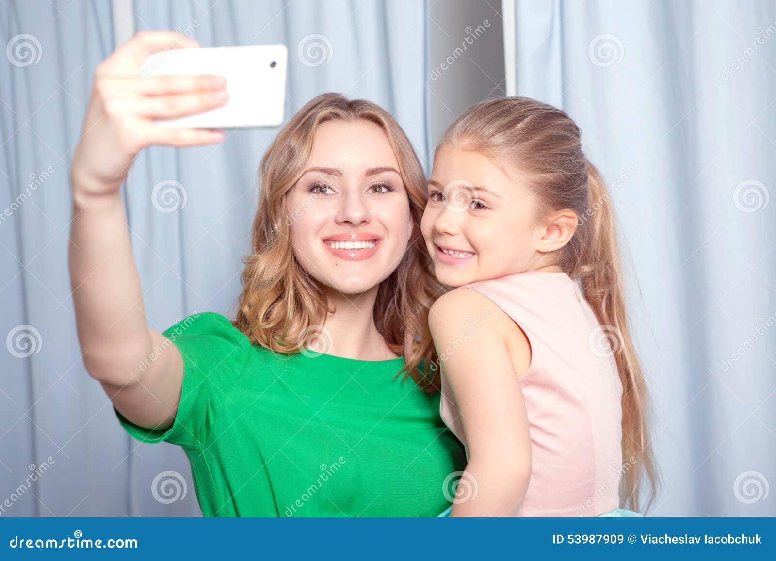 Young Woman Making Selfie in a Fitting Room Stock Image - Image of ...