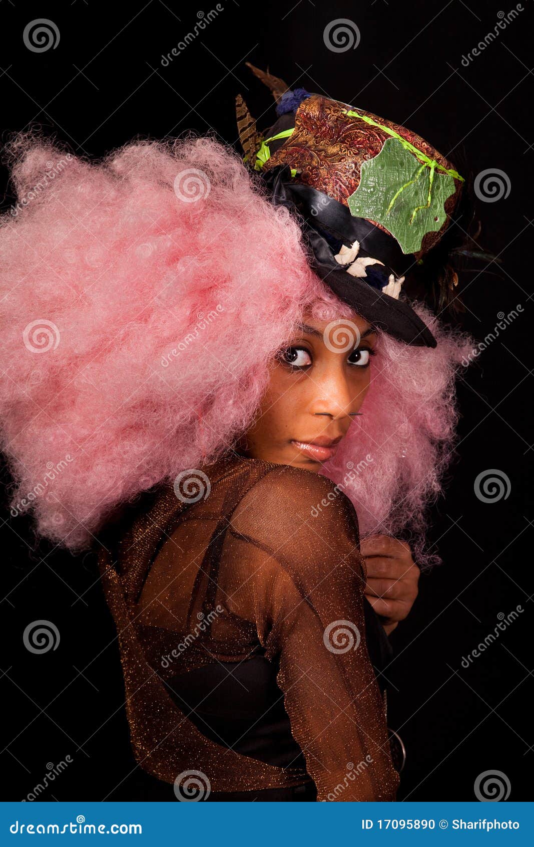 young woman in neo-burlesque costume