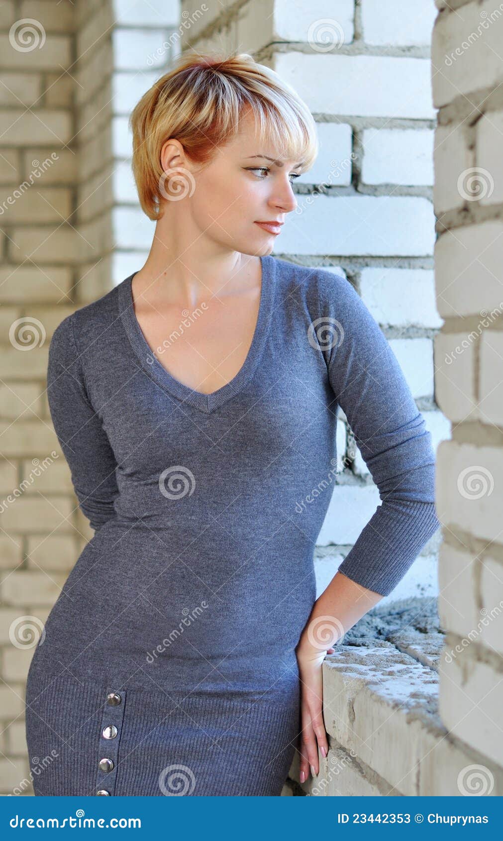 Young Woman at an Open Window Stock Image - Image of unfinished, night ...