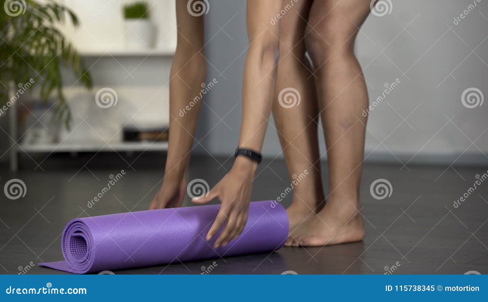 picking a yoga mat