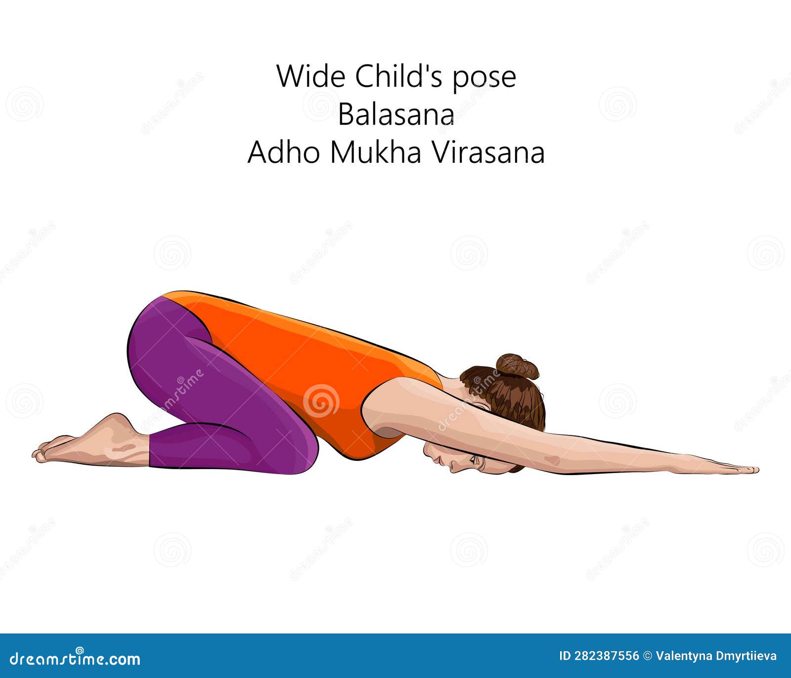 Vinyasa yoga vector Stock Vector Images - Alamy