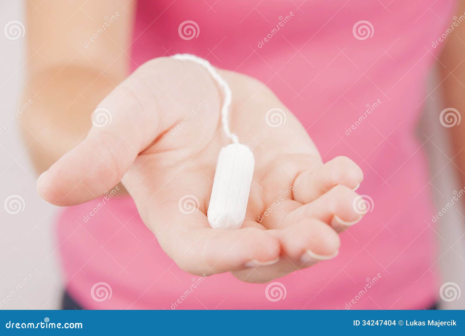 young woman preparing for menstruation