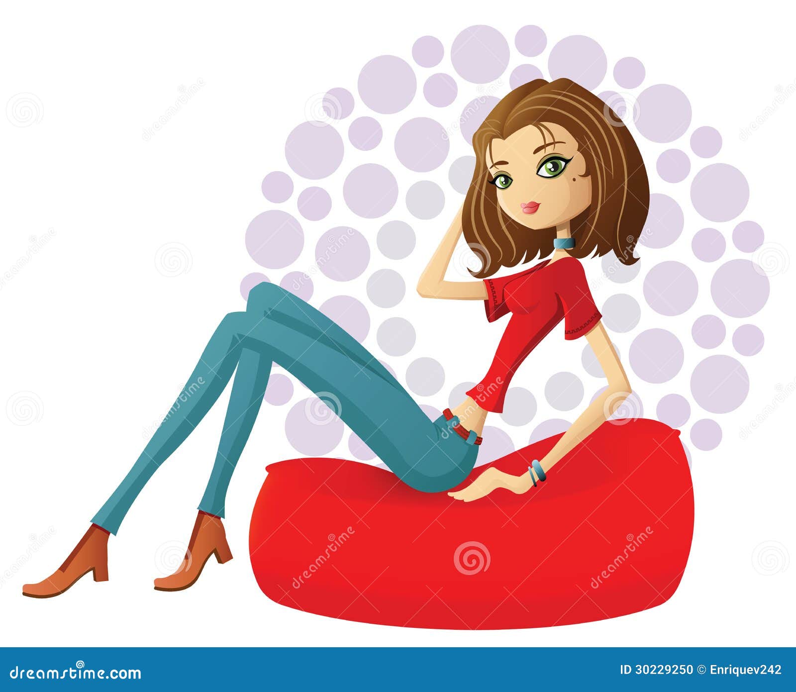 Flirty Girl Stock Illustrations – 681 Flirty Girl Stock Illustrations,  Vectors & Clipart - Dreamstime