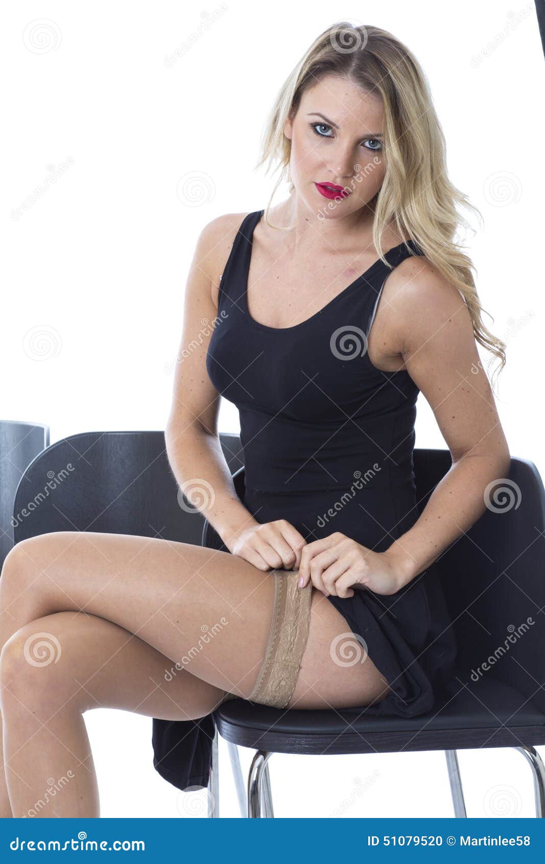 Adjusting Stockings Stock Photos - Free & Royalty-Free Stock Photos from  Dreamstime