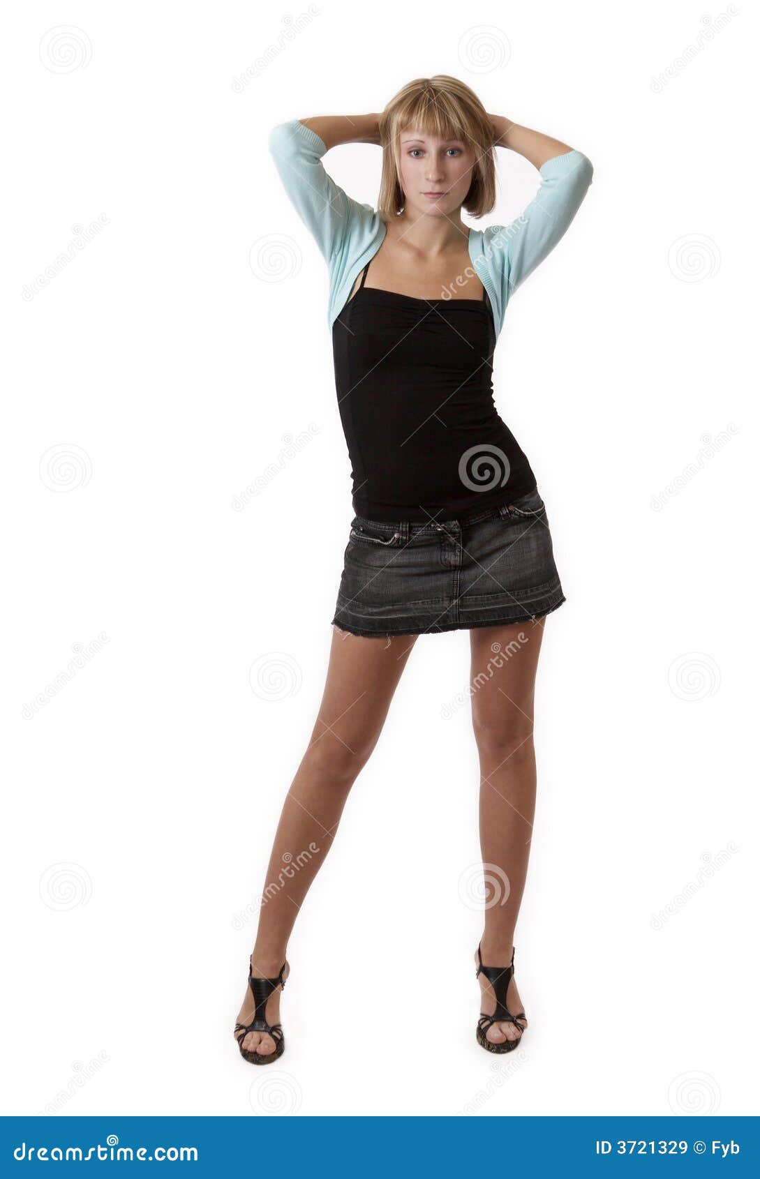 Young woman standing ip stock image. Image of girl, friendly - 3721329