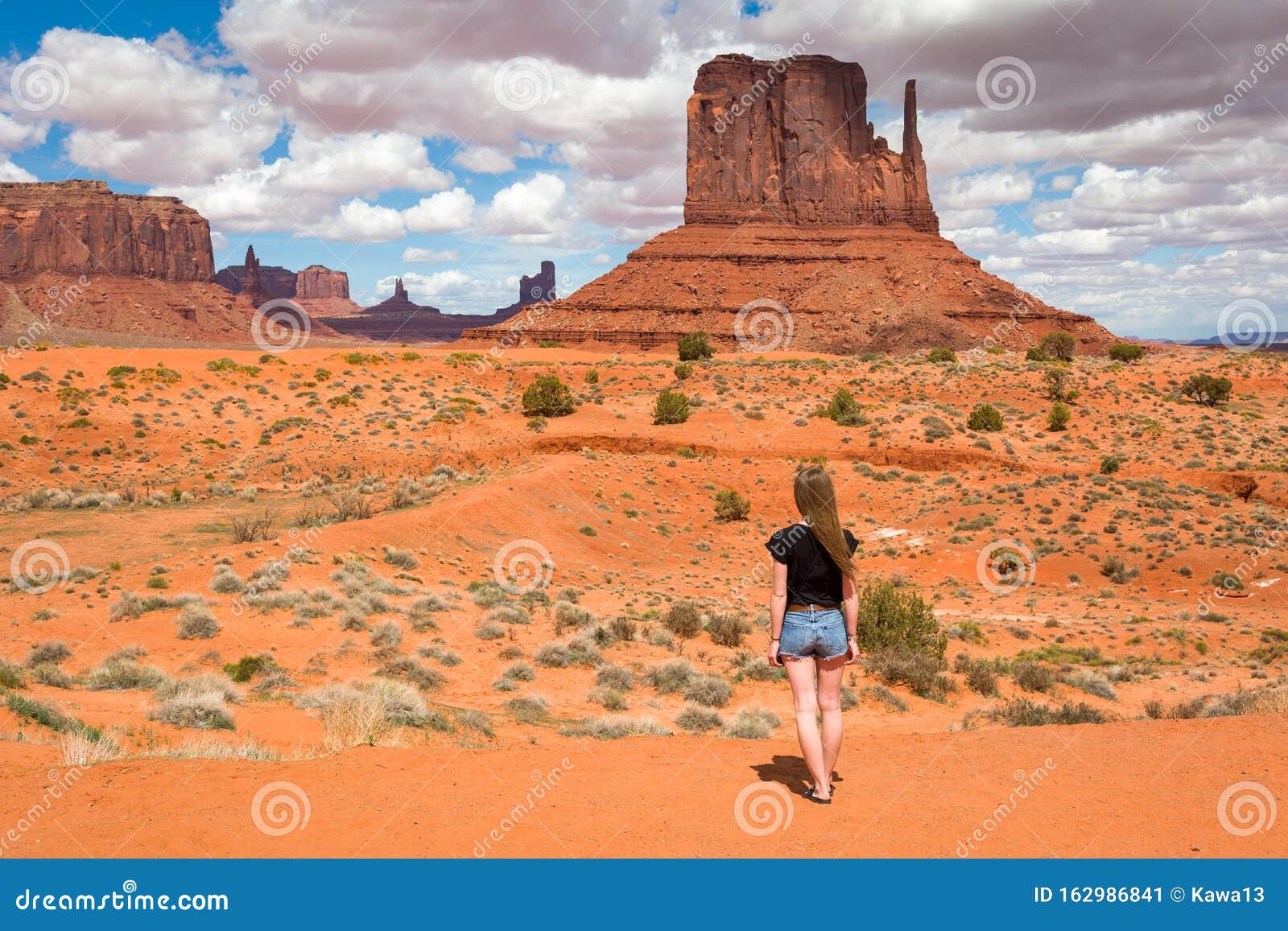 Famous Red Rocks Monument Valley. USA Stock Image - Image of landmark, monument: 162986841