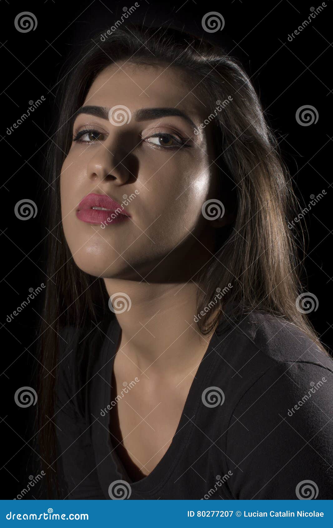 Young Woman Studio Portrait Stock Image Image of sophisticated