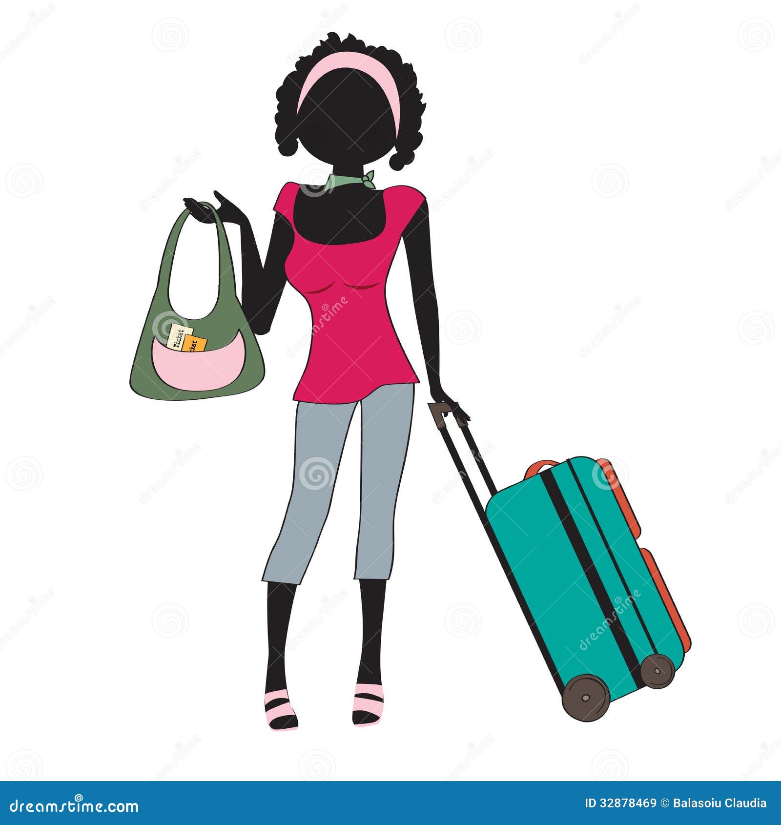 Young Woman With Suitcase Royalty Free Stock Images - Image: 32878469