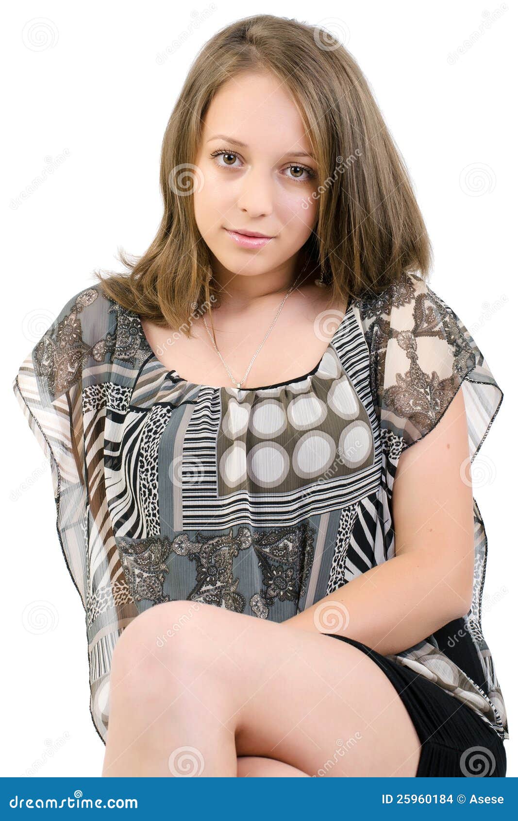 Young Woman in Summer Dress Stock Photo Image of model, modern 25960184