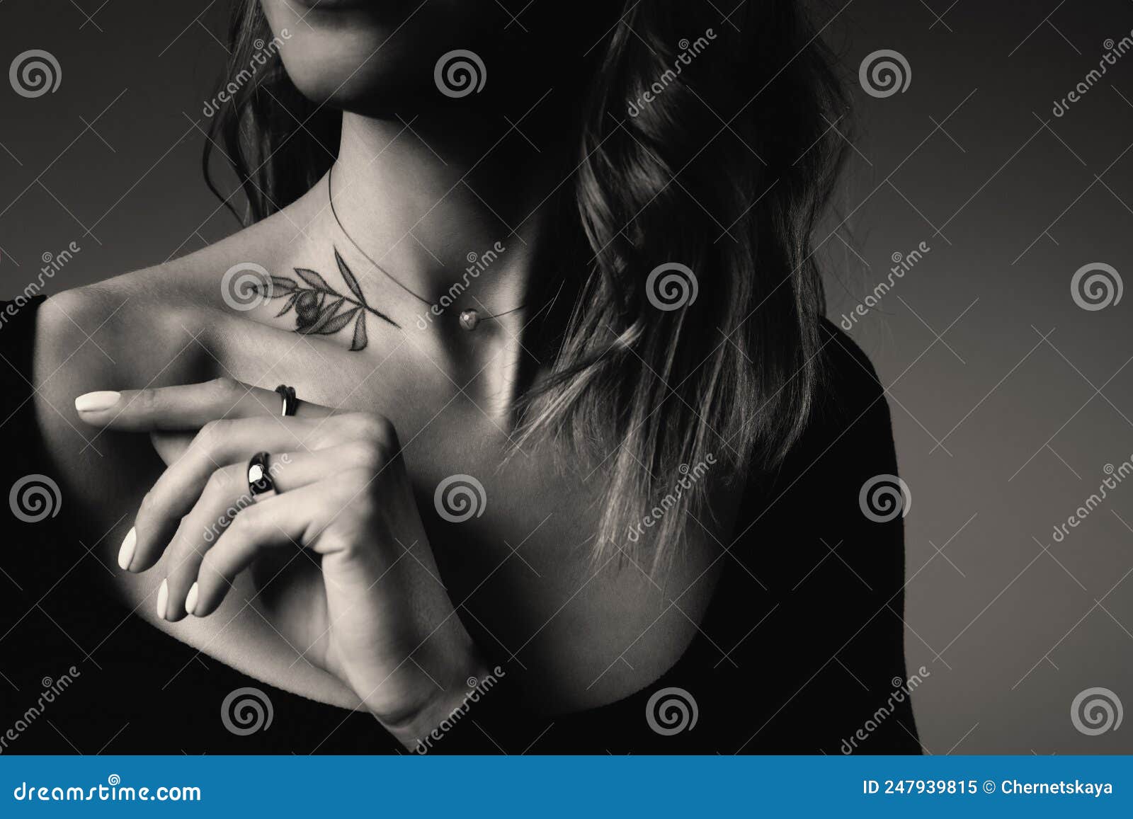 Small Waterproof Temporary Tattoo Sticker Snake Black Flower Sword Scorpion  Dark Women Body Art Wrist Neck