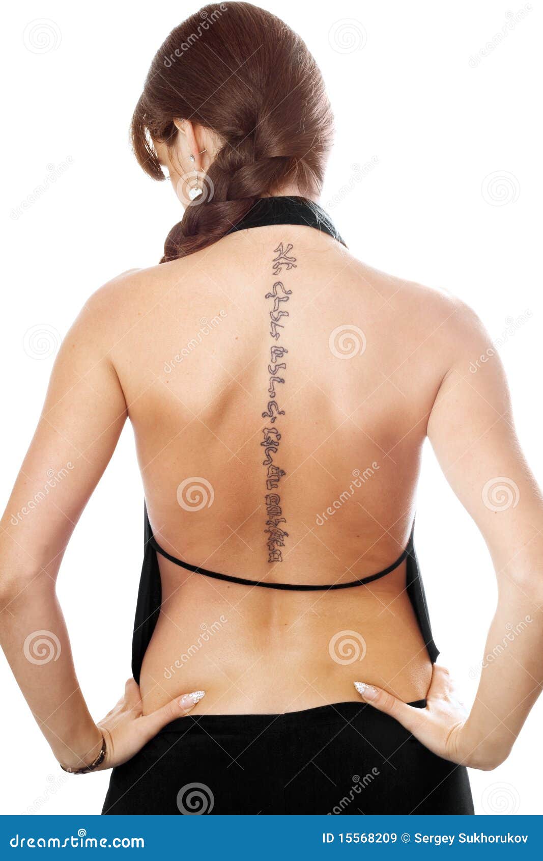 Young Woman with a Tattoo on Her Back Stock Image - Image of fashion, drawing: 15568209 Young Woman with a Tattoo on Her Back Stock Image - Image of fashion, drawing: 15568209