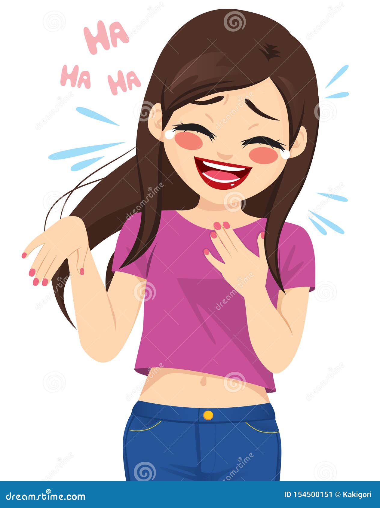 Woman Laughing Clip Art