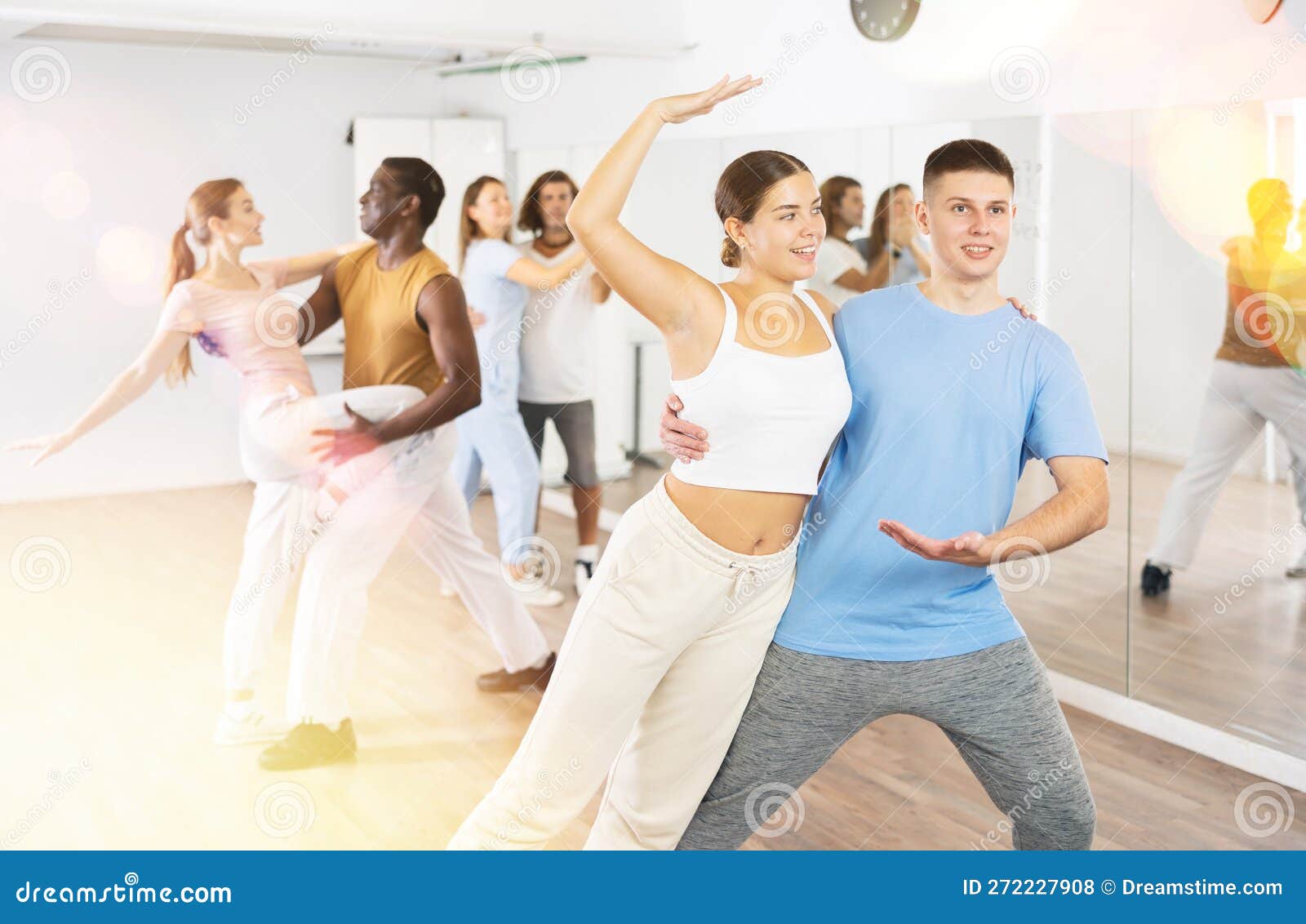 Young Woman and Teen Boy Dancing Pair Dance Stock Photo - Image of 1520 ...