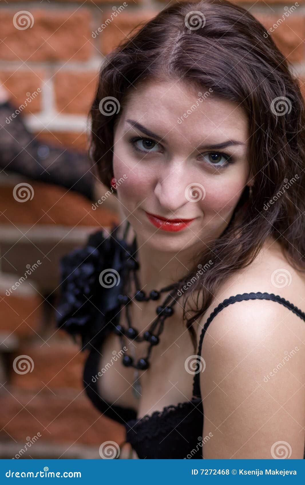 Young Woman Throwing Down a Challenge Stock Photo Image of inviting, lips 7272468