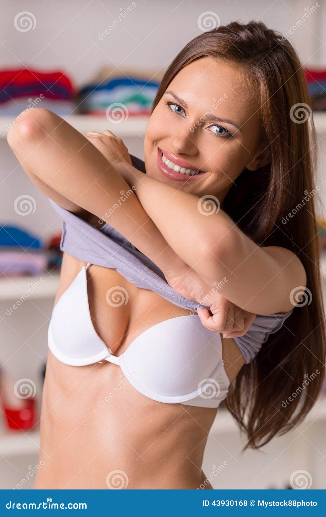 Women taking off their shirts