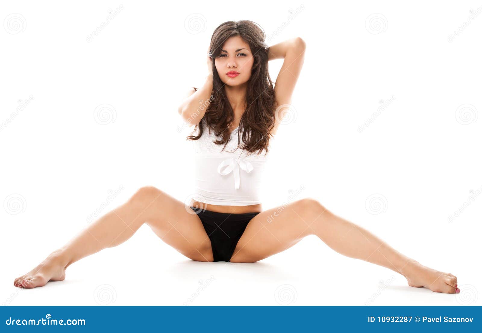 Young woman in underwear stock image. Image of attractive - 10932287