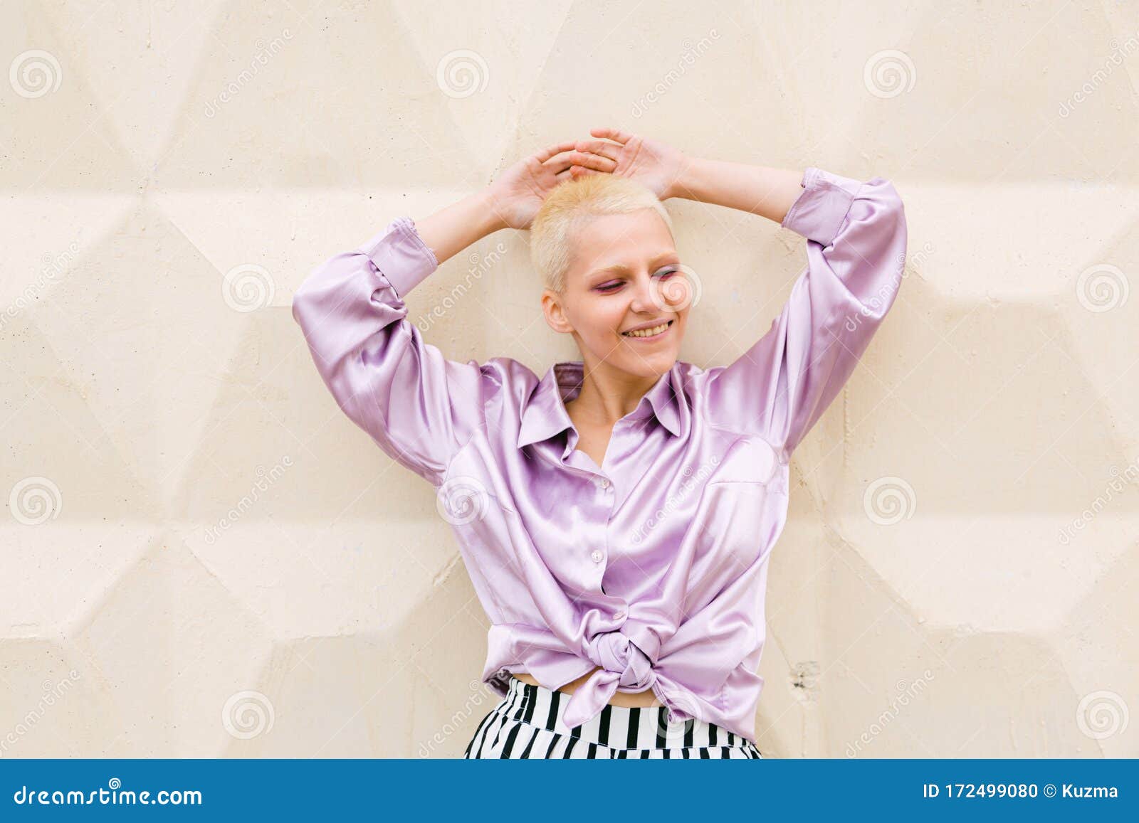 Young Woman with Very Short Hair Stock Photo Image of model, modern