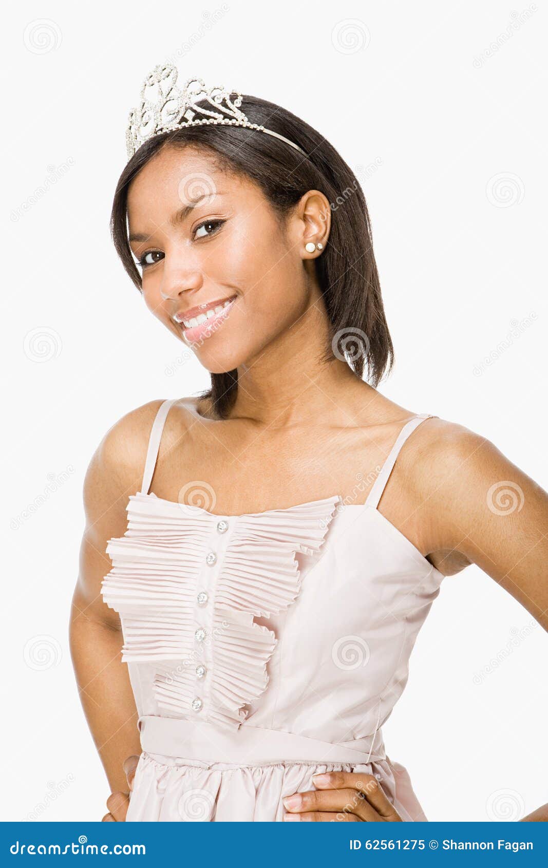 Young Woman Wearing a Tiara Stock Image Image of debutante, american