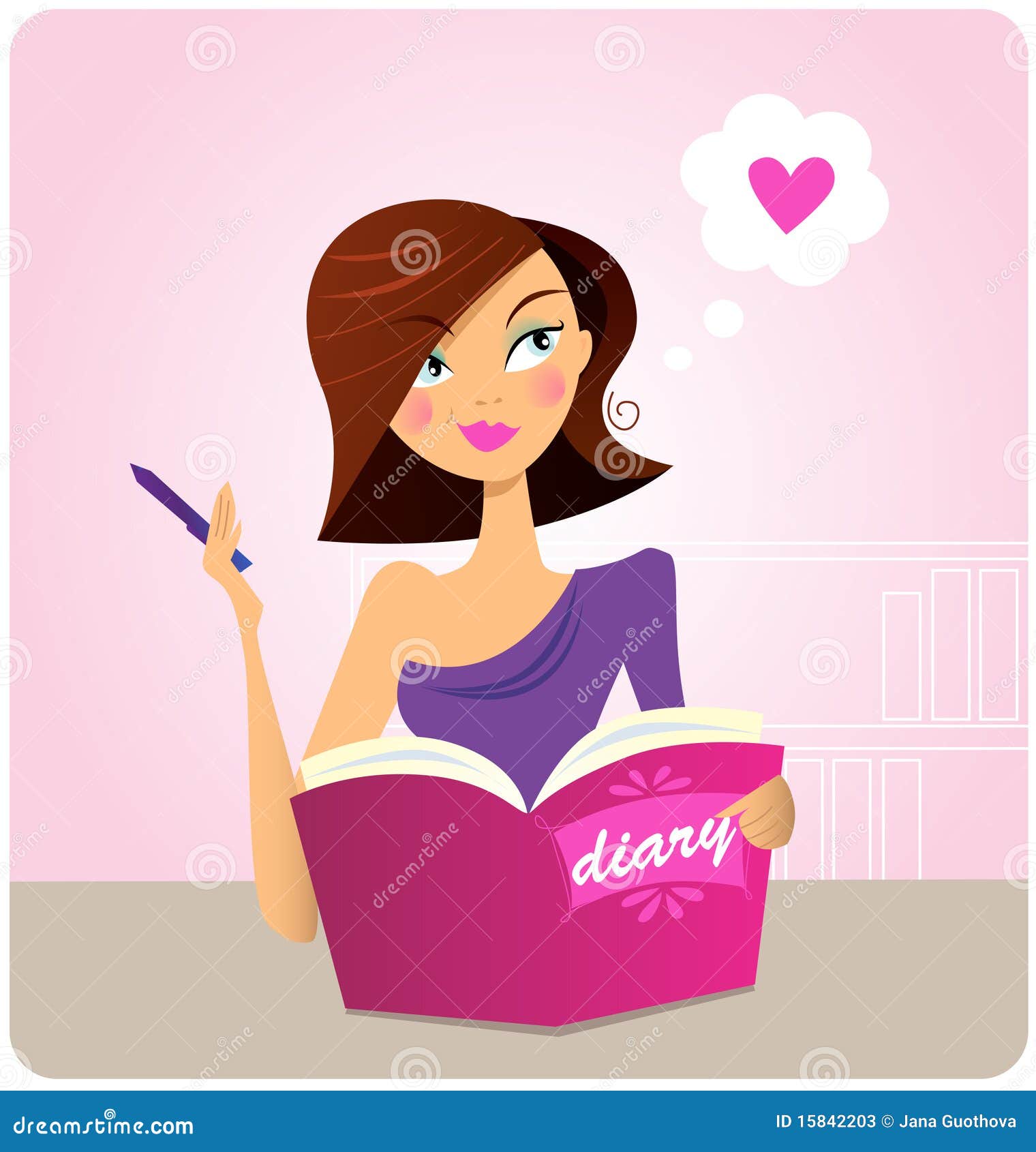 clipart of a girl writing - photo #12