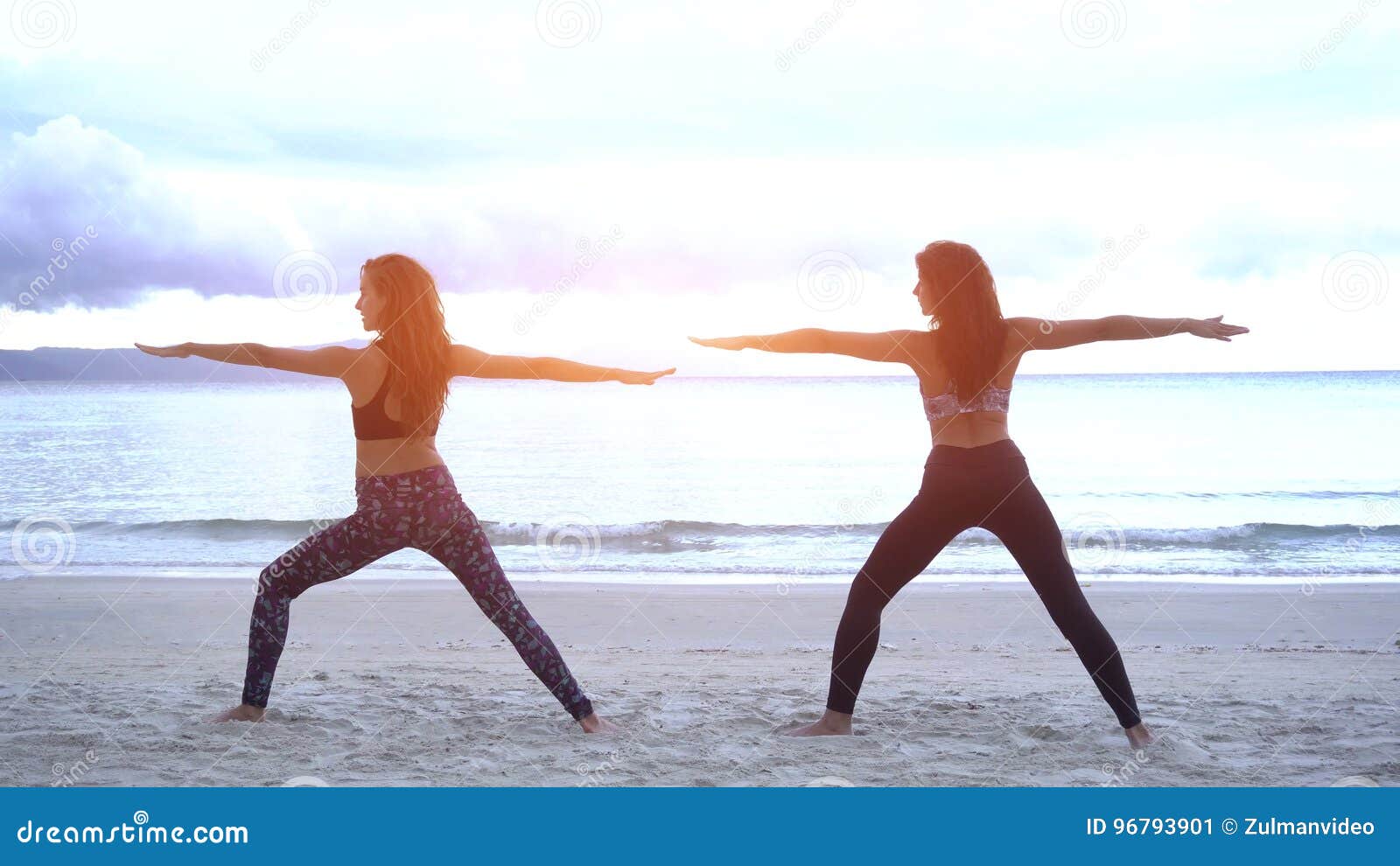 https://thumbs.dreamstime.com/z/young-women-doing-yoga-beach-wearing-sports-wear-stretching-her-body-96793901.jpg