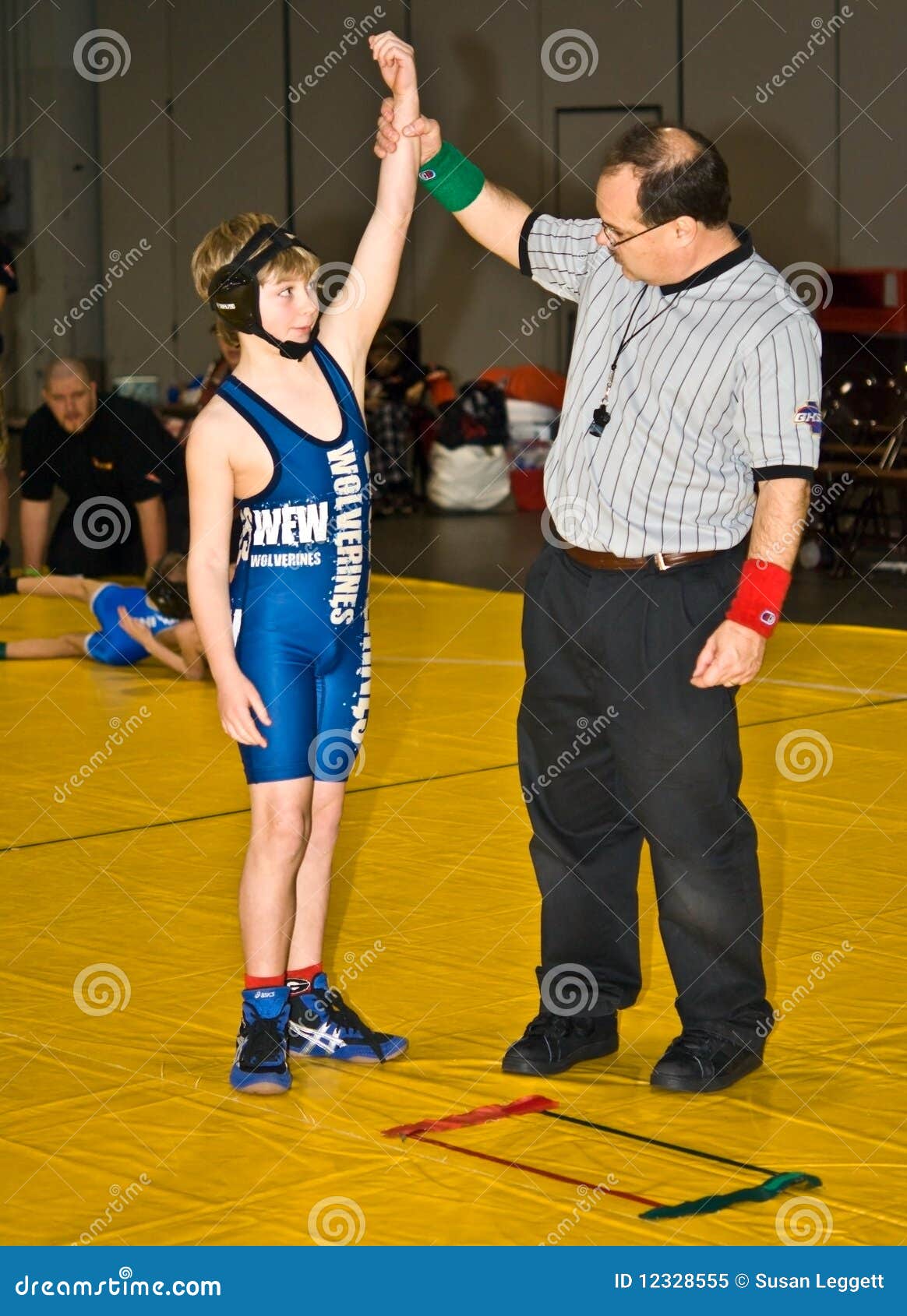 Young Wrestler Winner Editorial Image Image 12328555