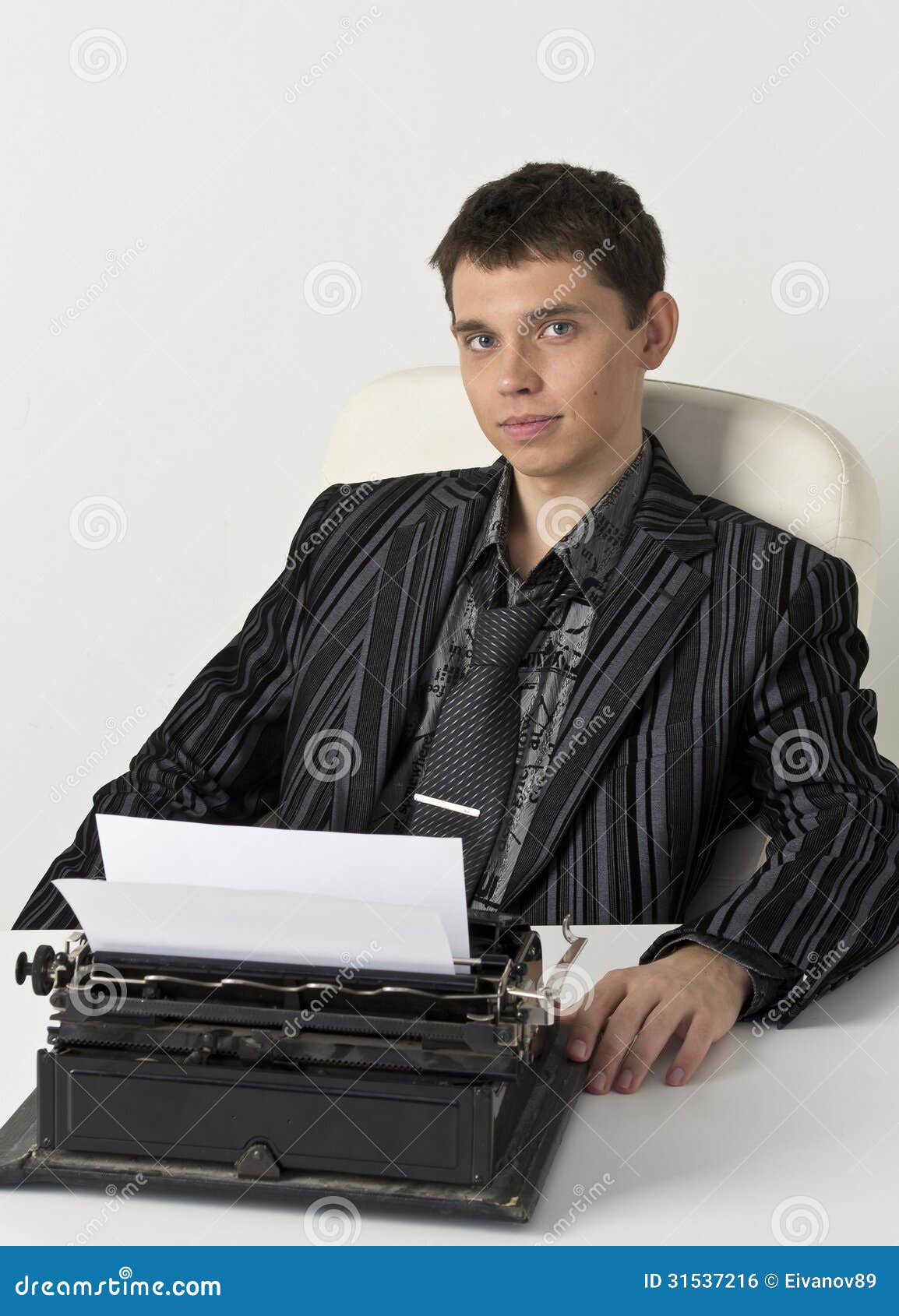 Young Writer Stock Photo Image Of Writer Paper Caucasian 31537216