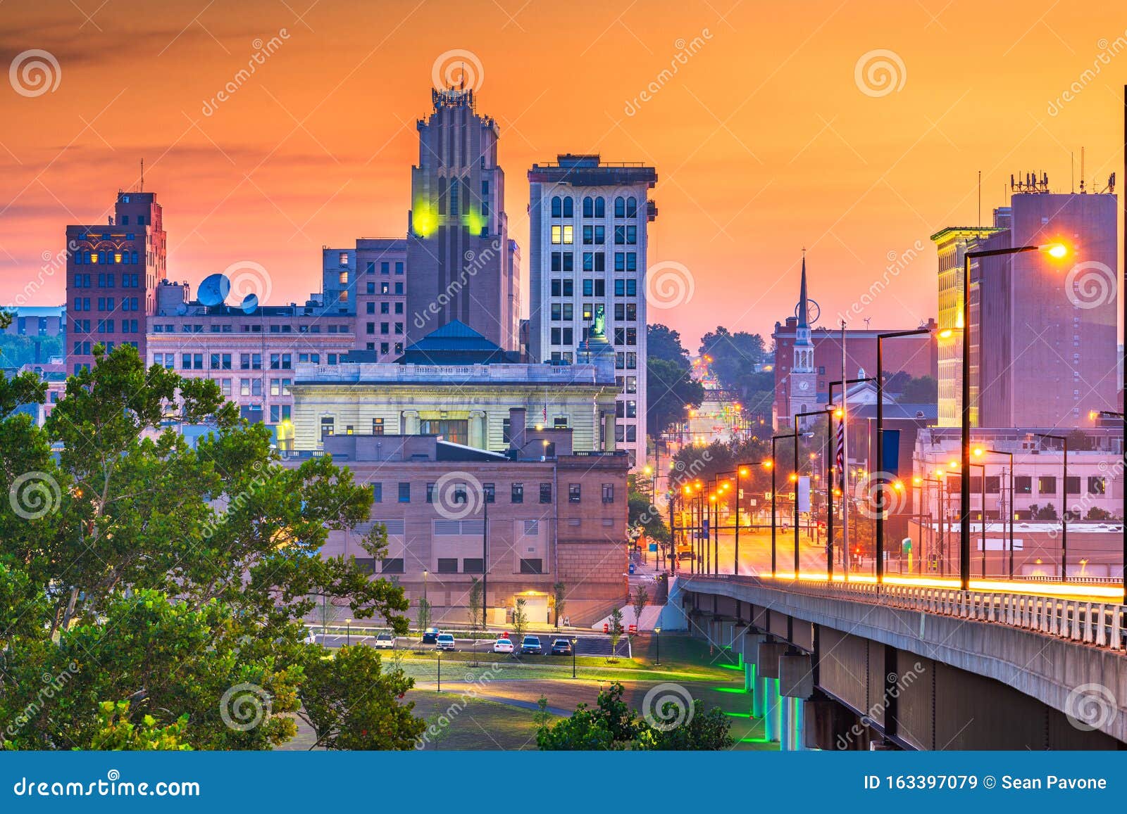 Youngstown, Ohio, USA Downtown Skyline Stock Image Image of american