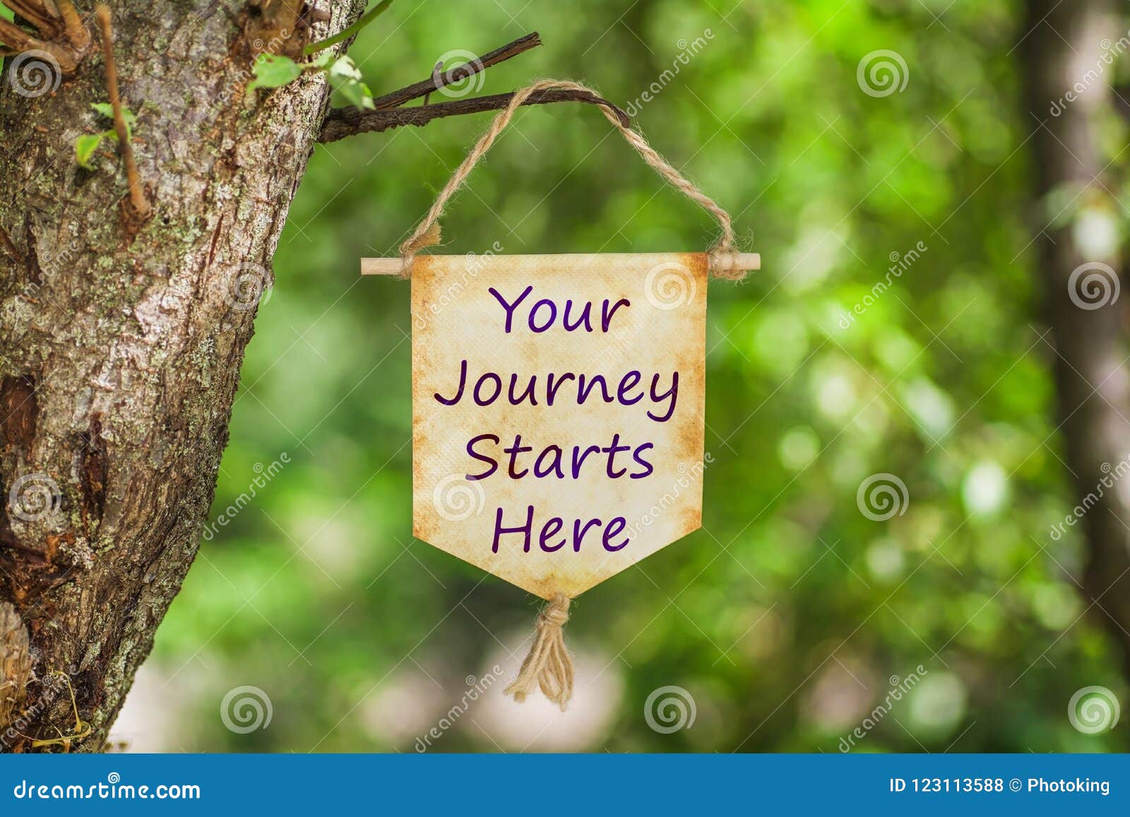 your journey starts here on paper scroll