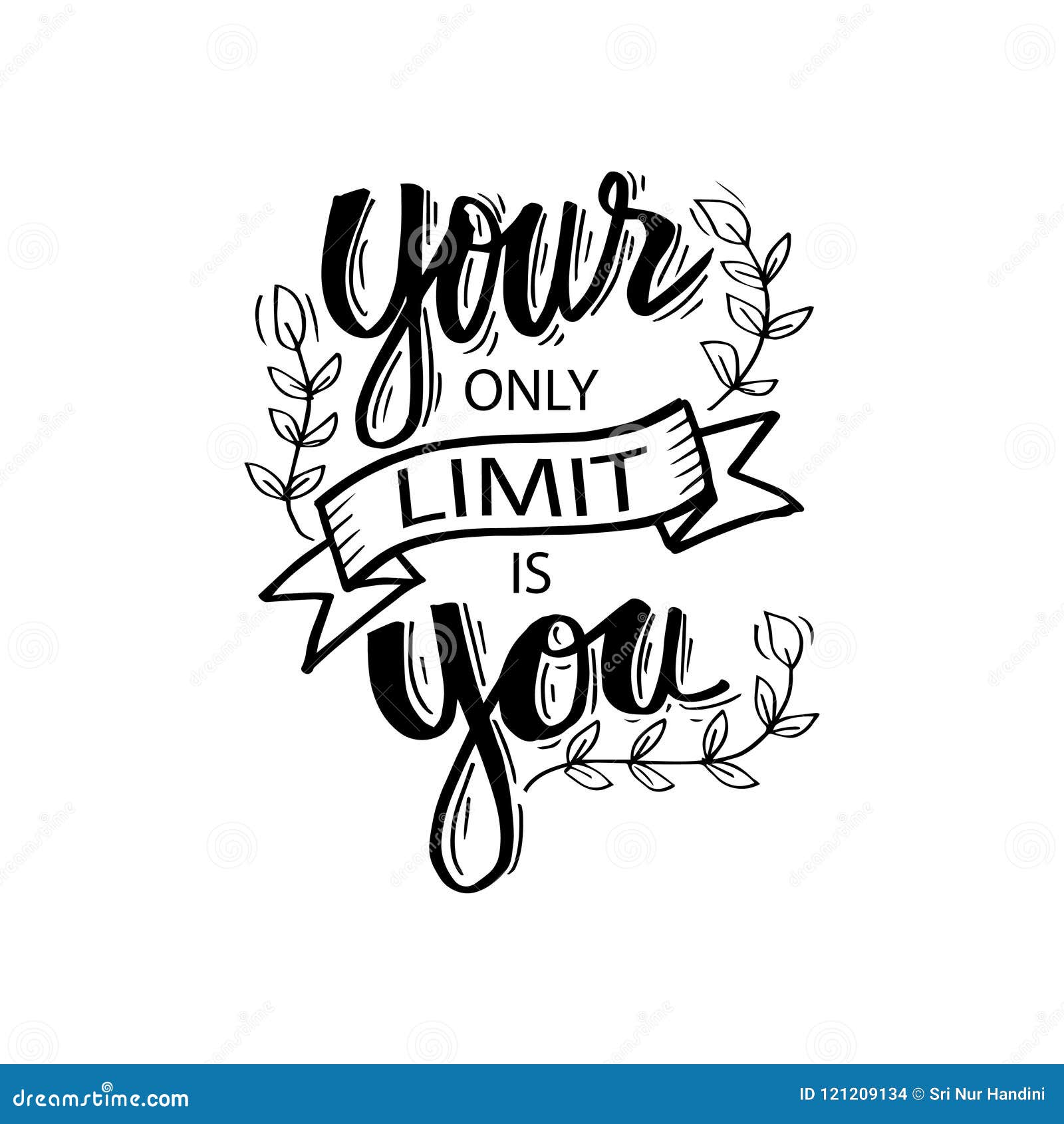 Your Only Limit Is You. Stock Illustration. Illustration Of Background - 121209134