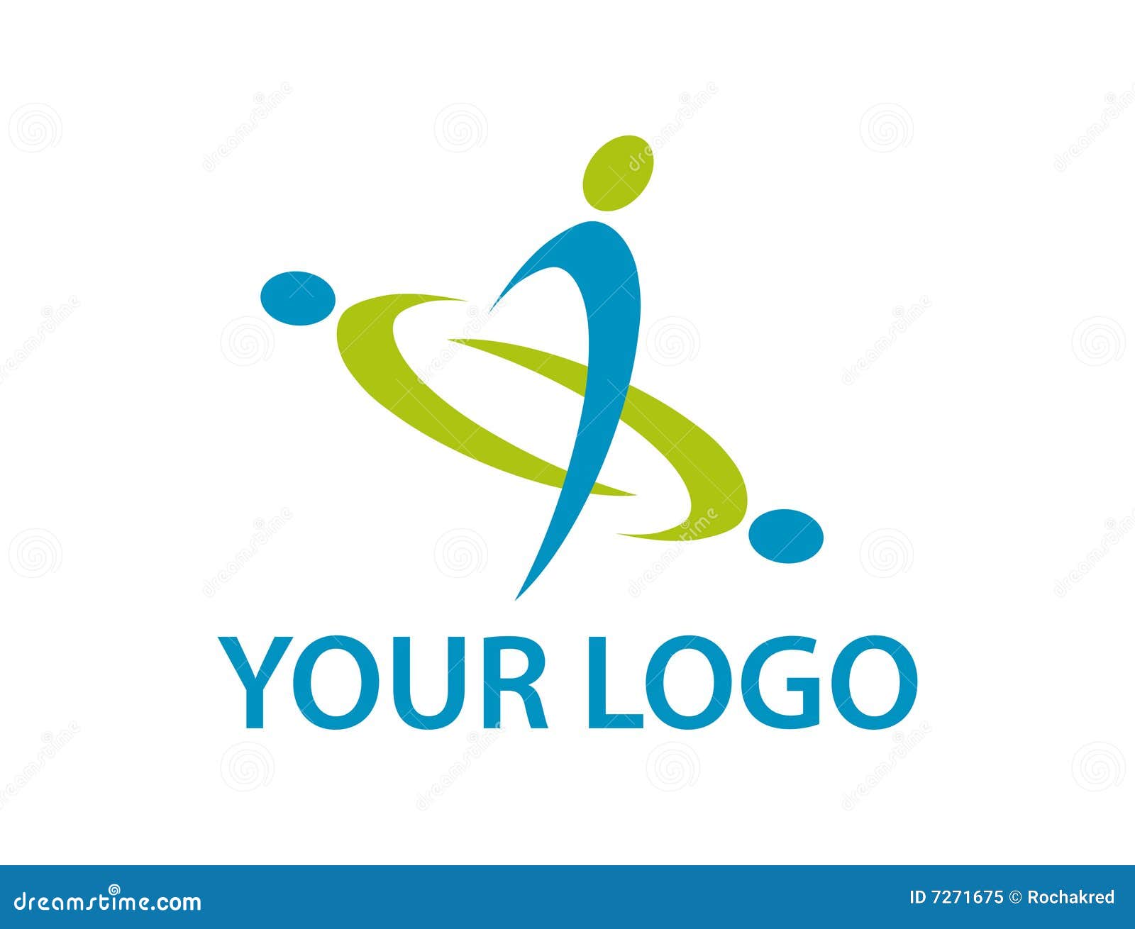 Your logo stock vector. Illustration of blue, curve, identity ...