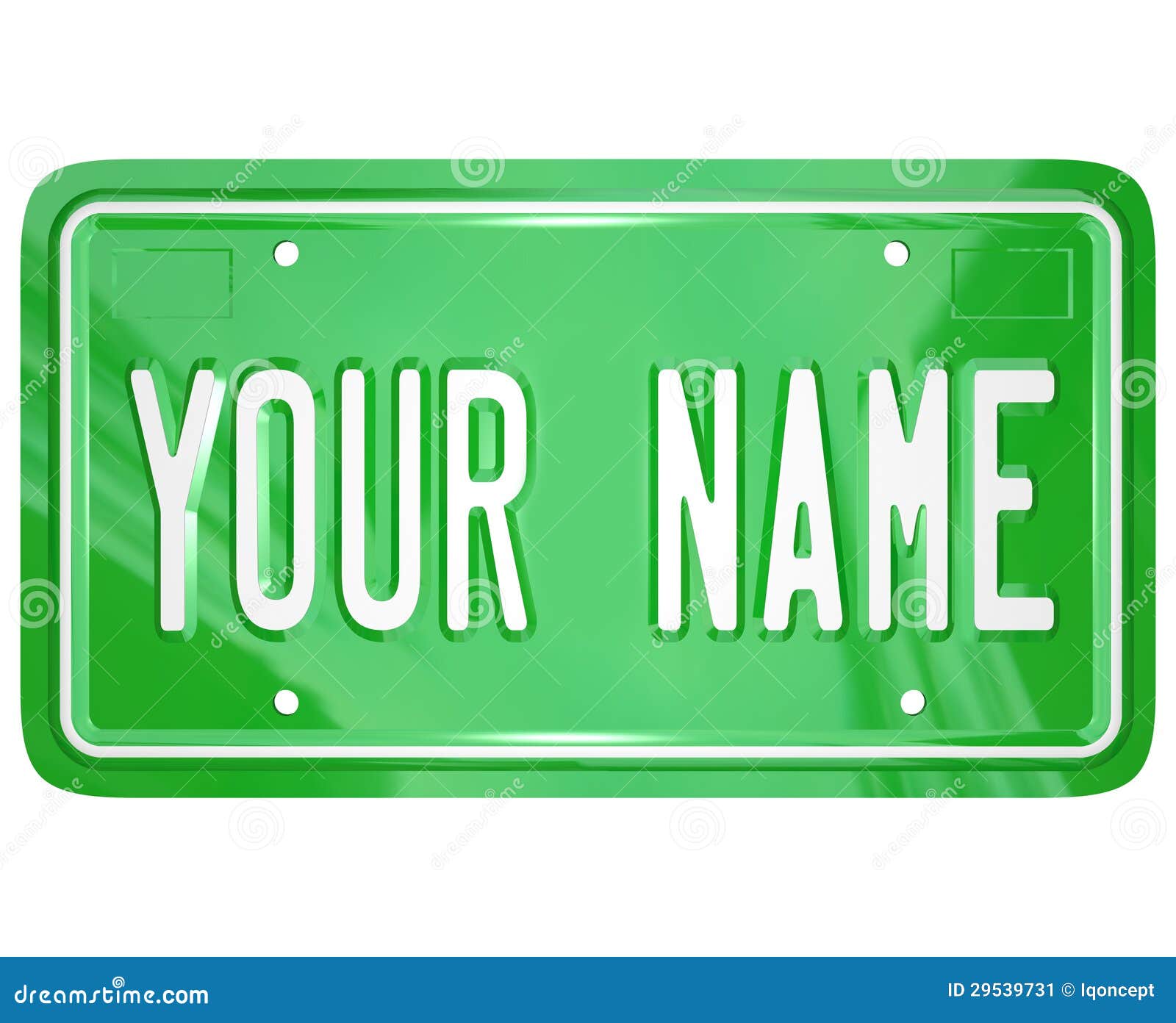 your name license plate personalized vanity badge