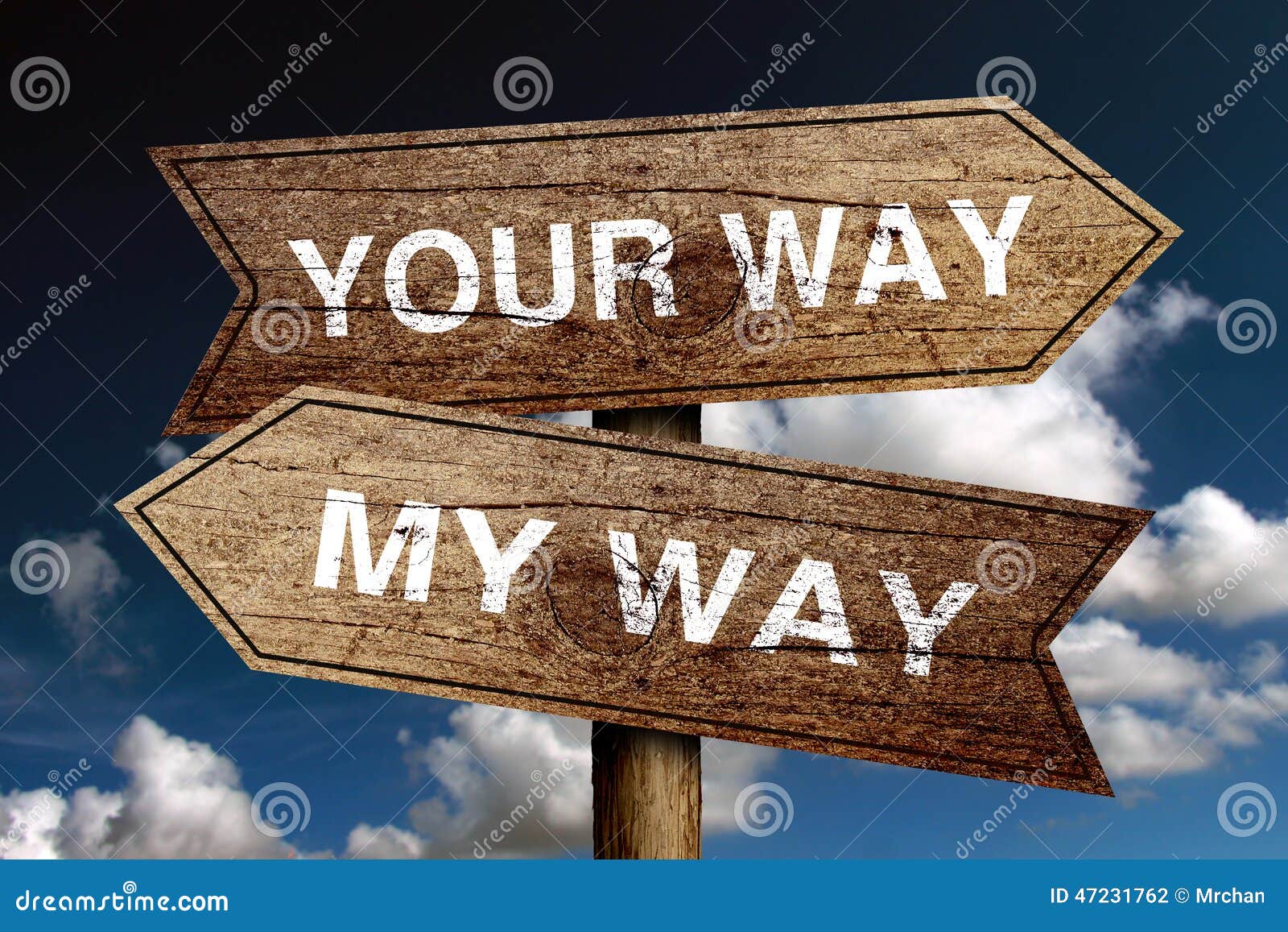 My Way Your Way Stock Illustrations – 58 My Way Your Way Stock  Illustrations, Vectors & Clipart - Dreamstime