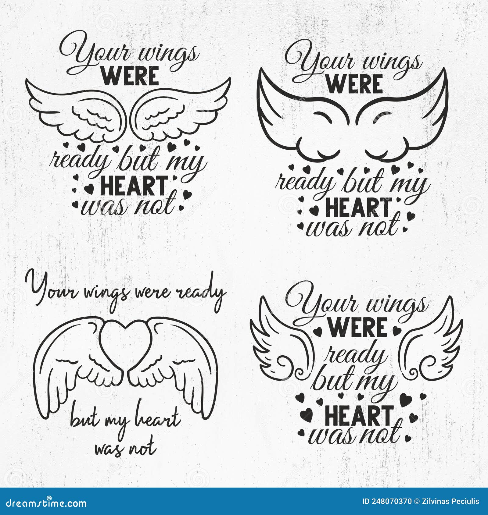 your wings were ready but my heart was not bundle, angel wings bundle, in loving memory, memorial day, files for cricut, angel