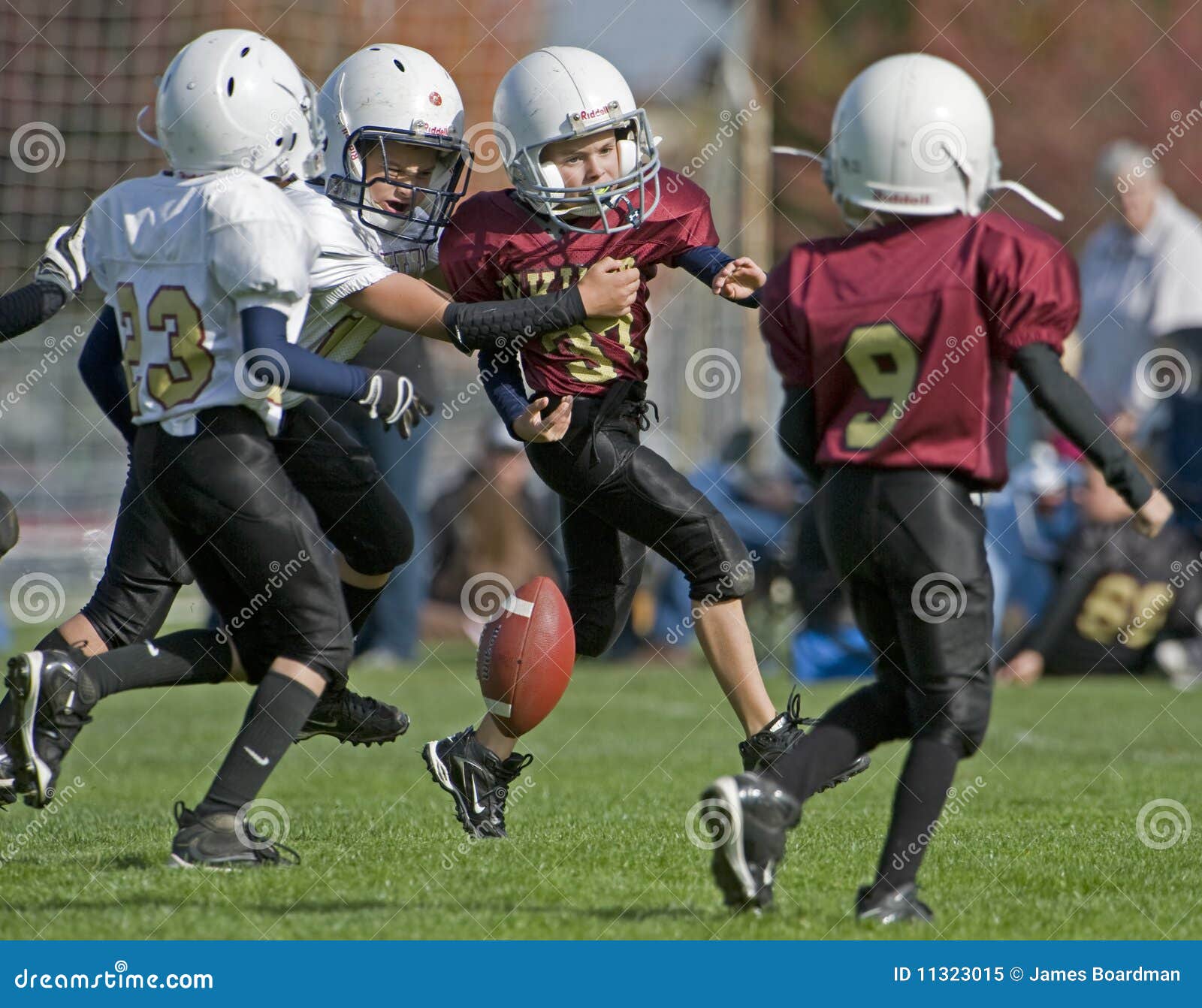Youth American Football Loose Ball Editorial Image - Image of equipment