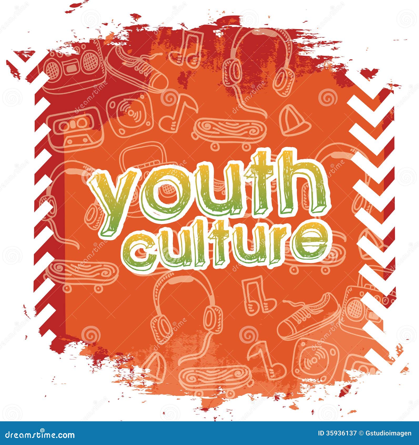 Youth culture stock vector. Illustration of performance - 35936137