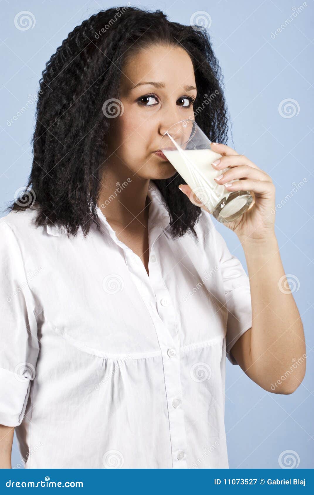 Youth Female Drinking Milk Royalty Free Stock Photography Image 11073527