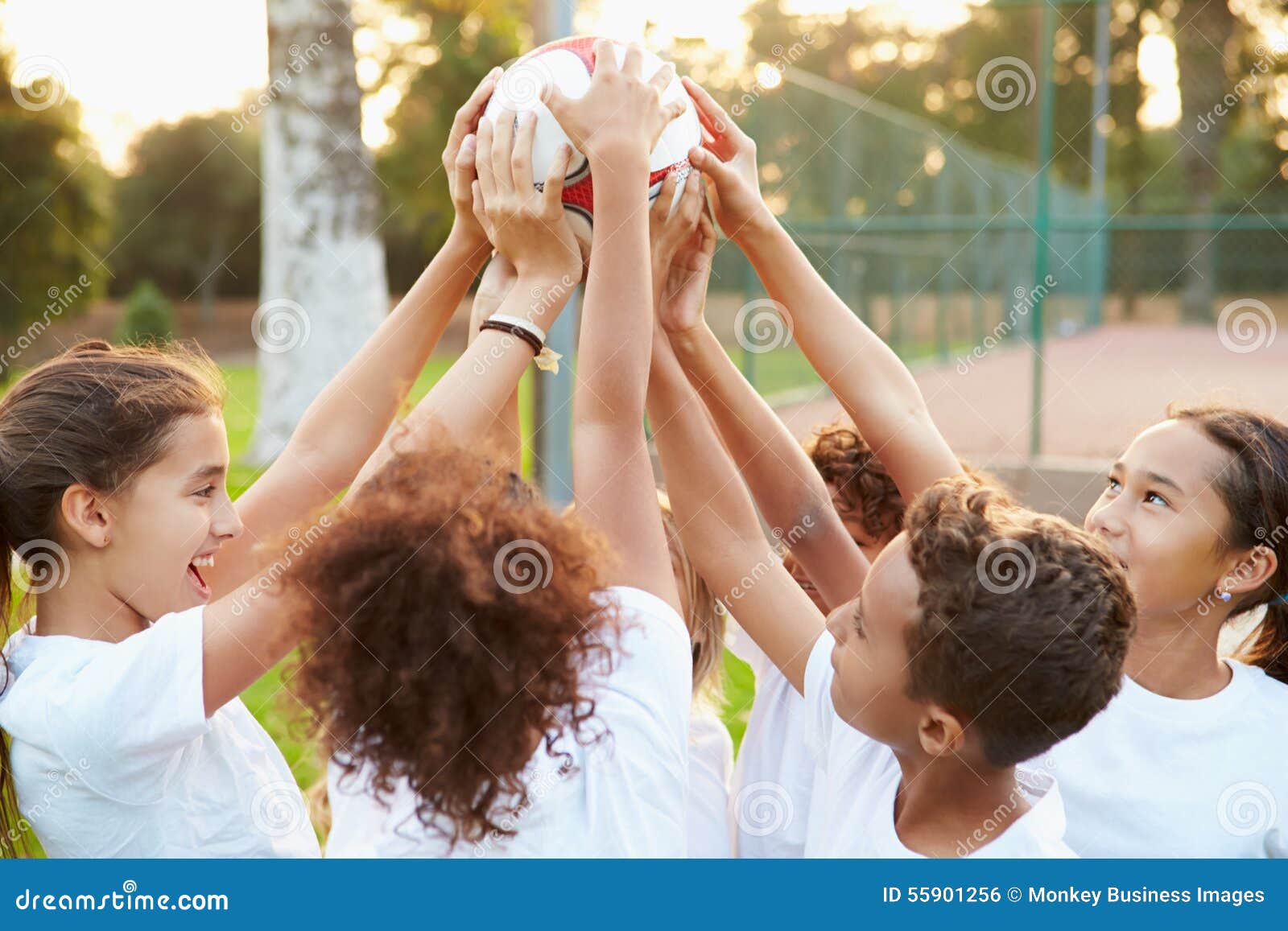 Youth Football Team Training Together Stock Photo Image of playing