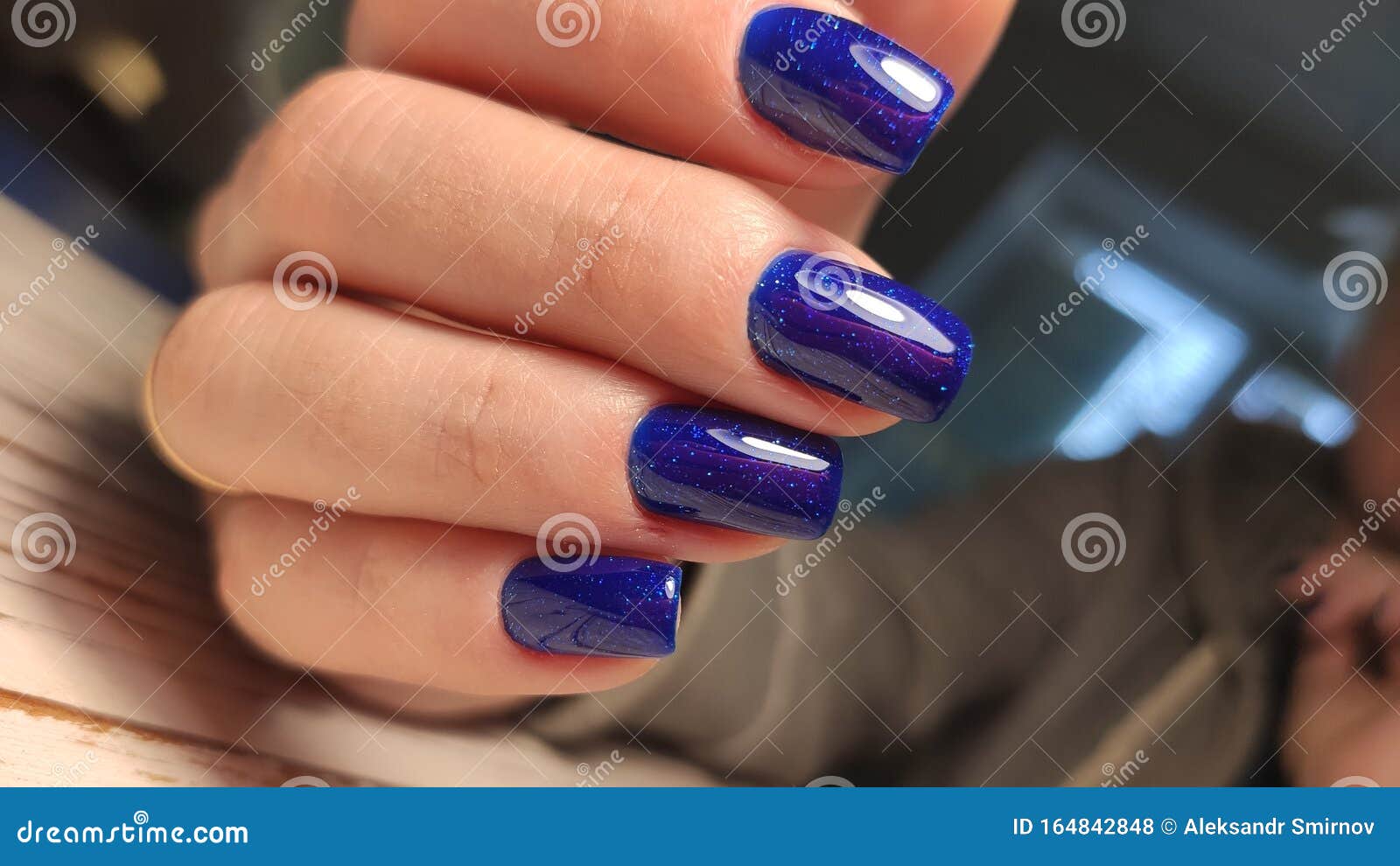 Youth Manicure Design, Beautiful Female Hands with Manicure Stock Photo ...