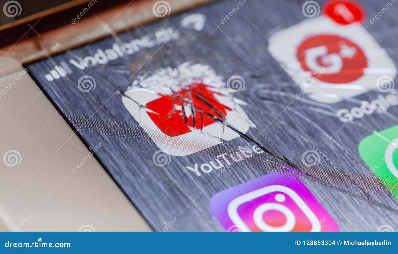 Youtube App On Broken Iphone Screen Editorial Stock Image Image Of Network Video Youtube App On Broken Iphone Screen Editorial Stock Image Image Of Network Video