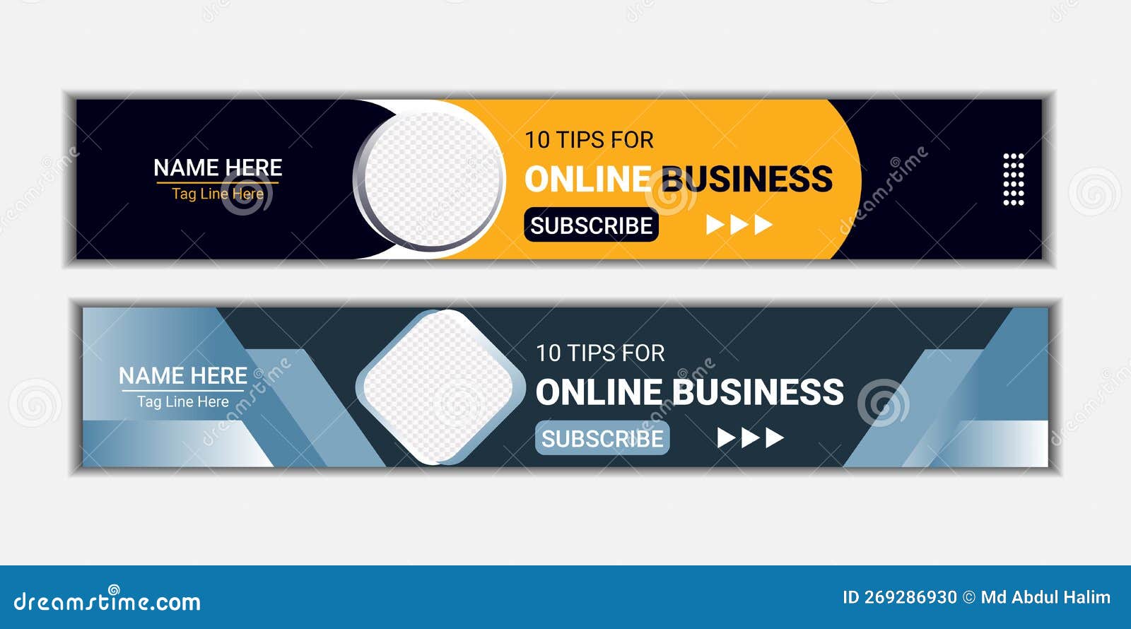 youtube banner channel art  for corporate busines