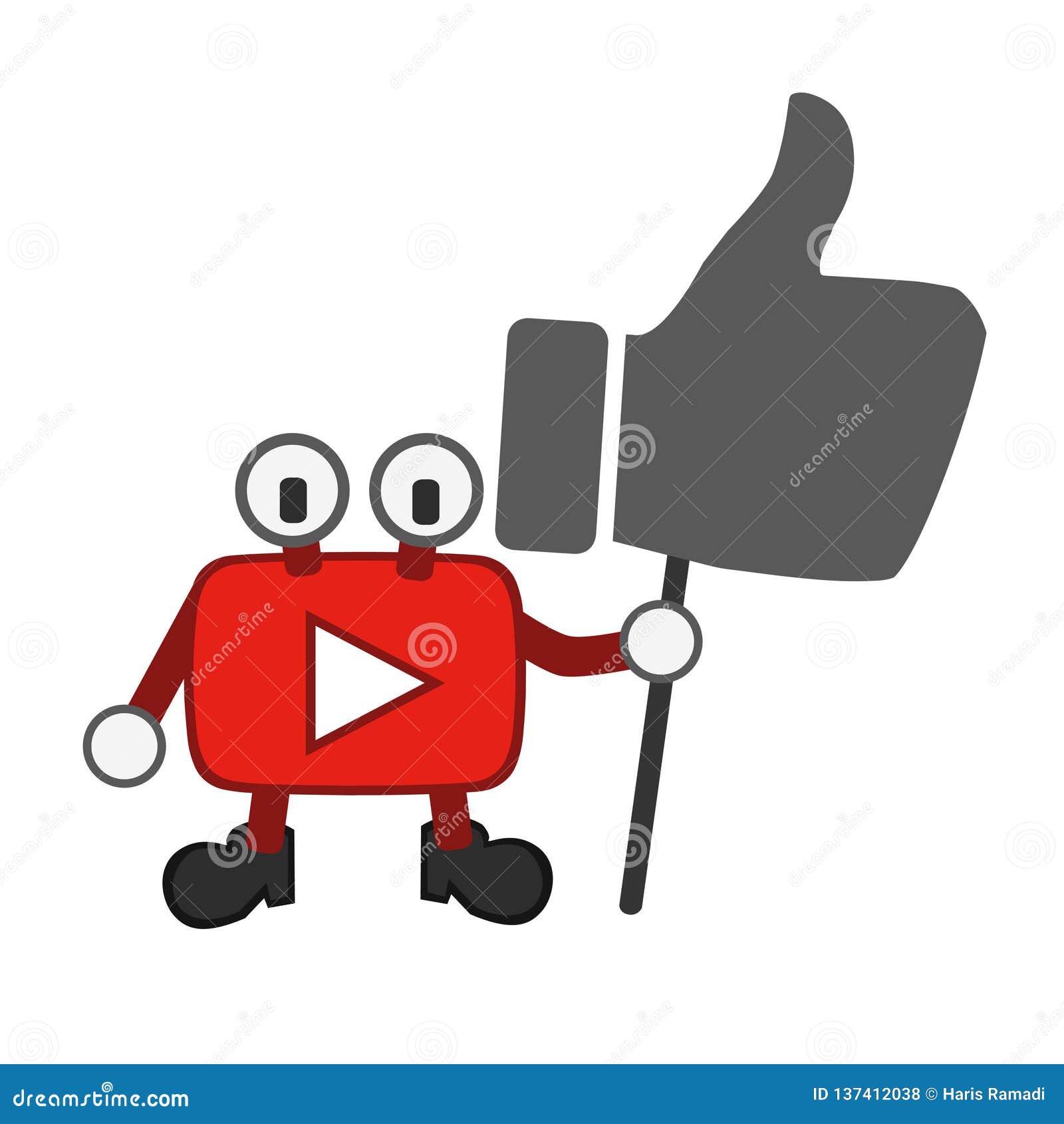 Youtube Funny Cartoon Like Icon Stock Vector - Illustration of notification, bell: 137412038 Youtube Funny Cartoon Like Icon Stock Vector - Illustration of notification, bell: 137412038