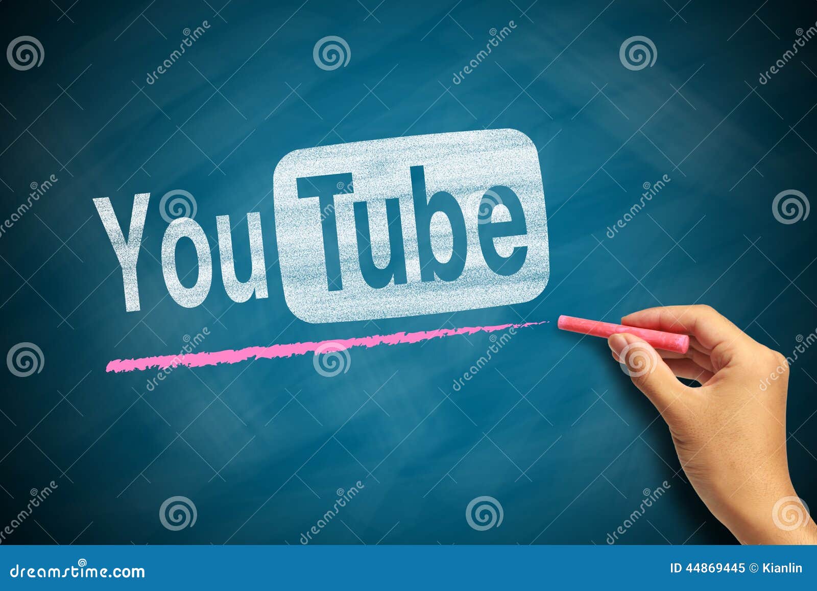 YouTube editorial image. Image of hand, media, white 44869445