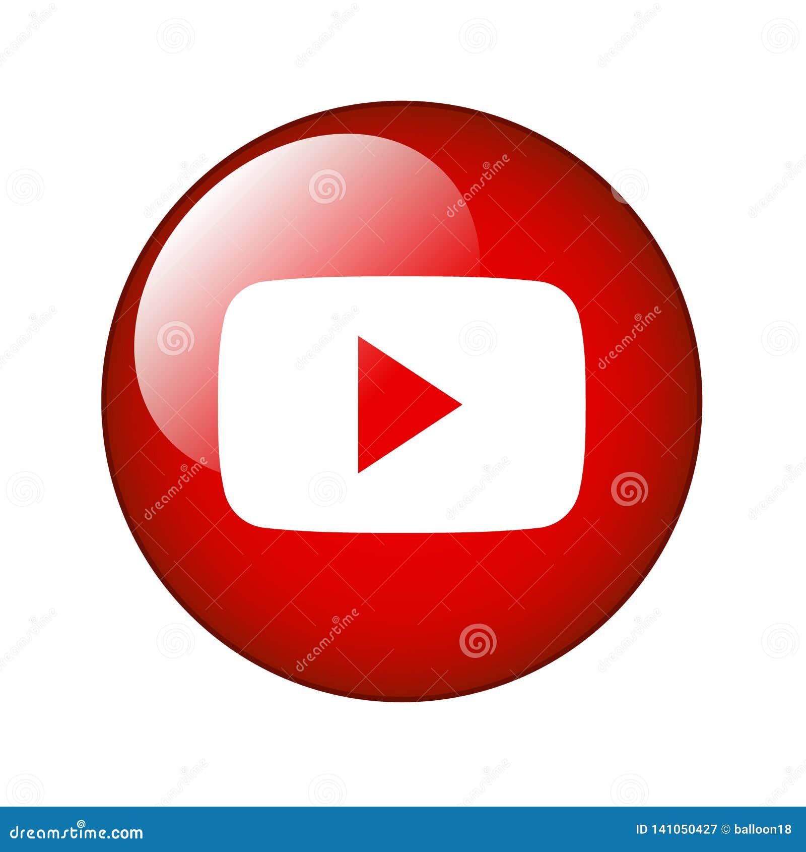 Youtube icon logo editorial photography. Illustration of office - 141050427