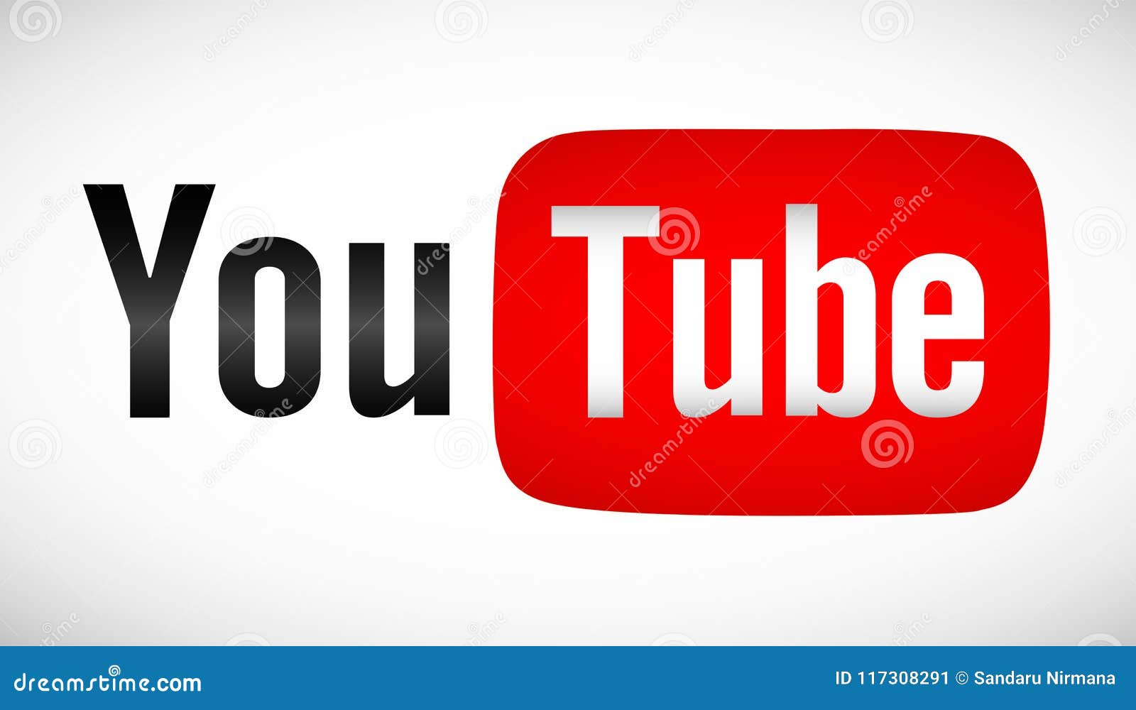 Youtube Logo Icon Text On White Background Editorial Photo - Illustration  Of Internet, Engine: 117308291