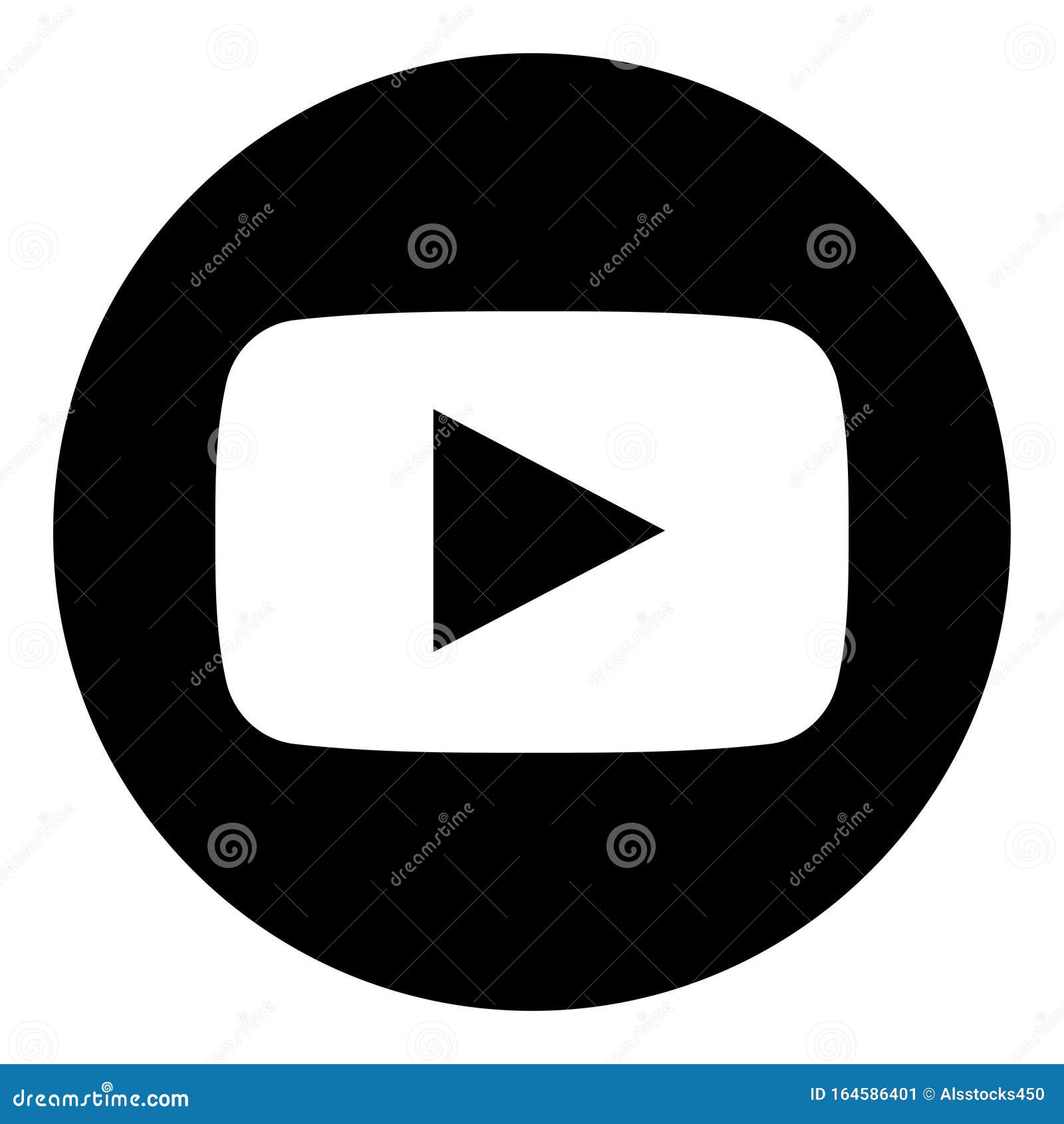 Youtube Logo Icon Editorial Photo Illustration Of Round