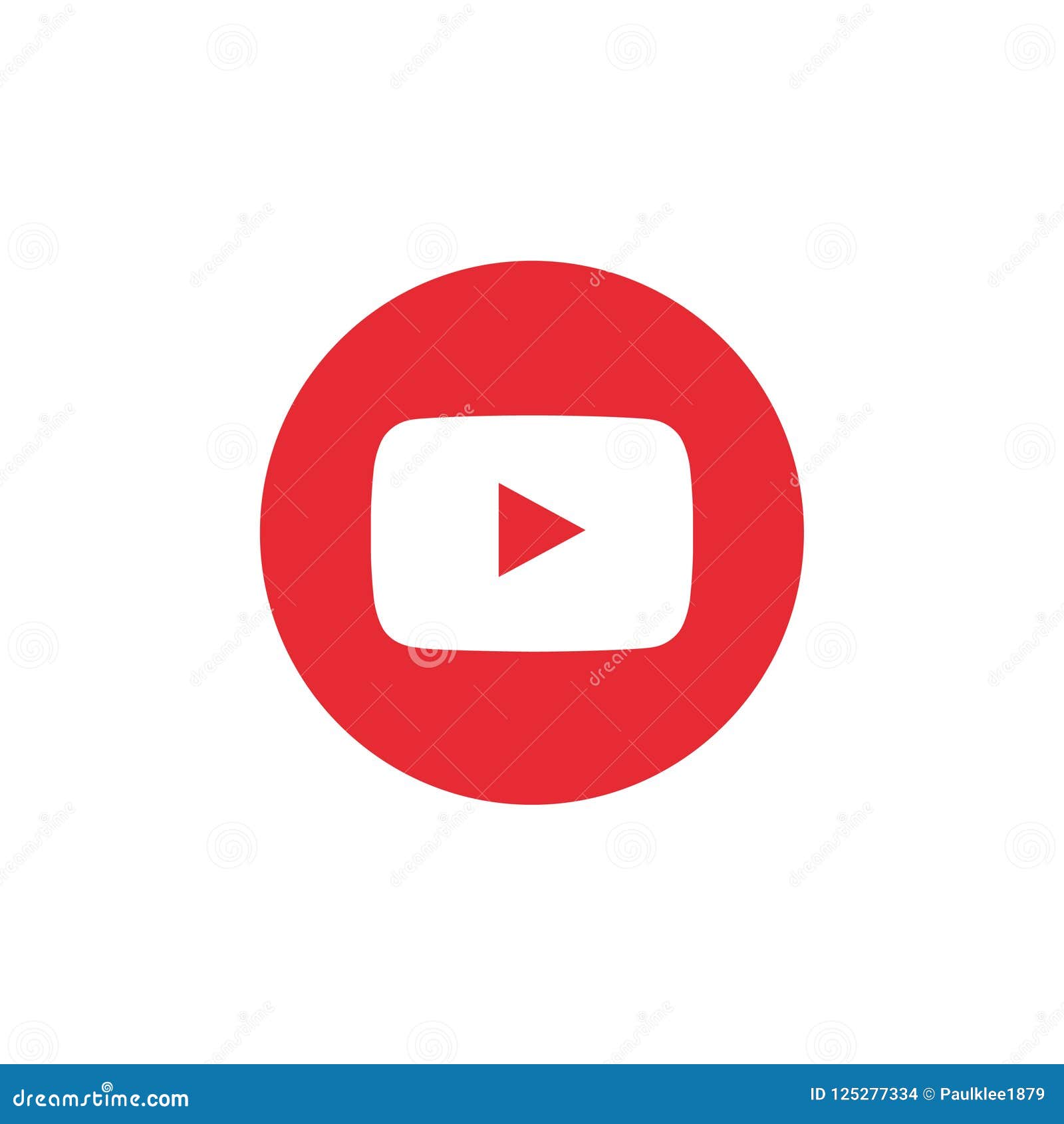 Youtube Logo on White Background Editorial Stock Image - Illustration of  vector, icon: 125277334
