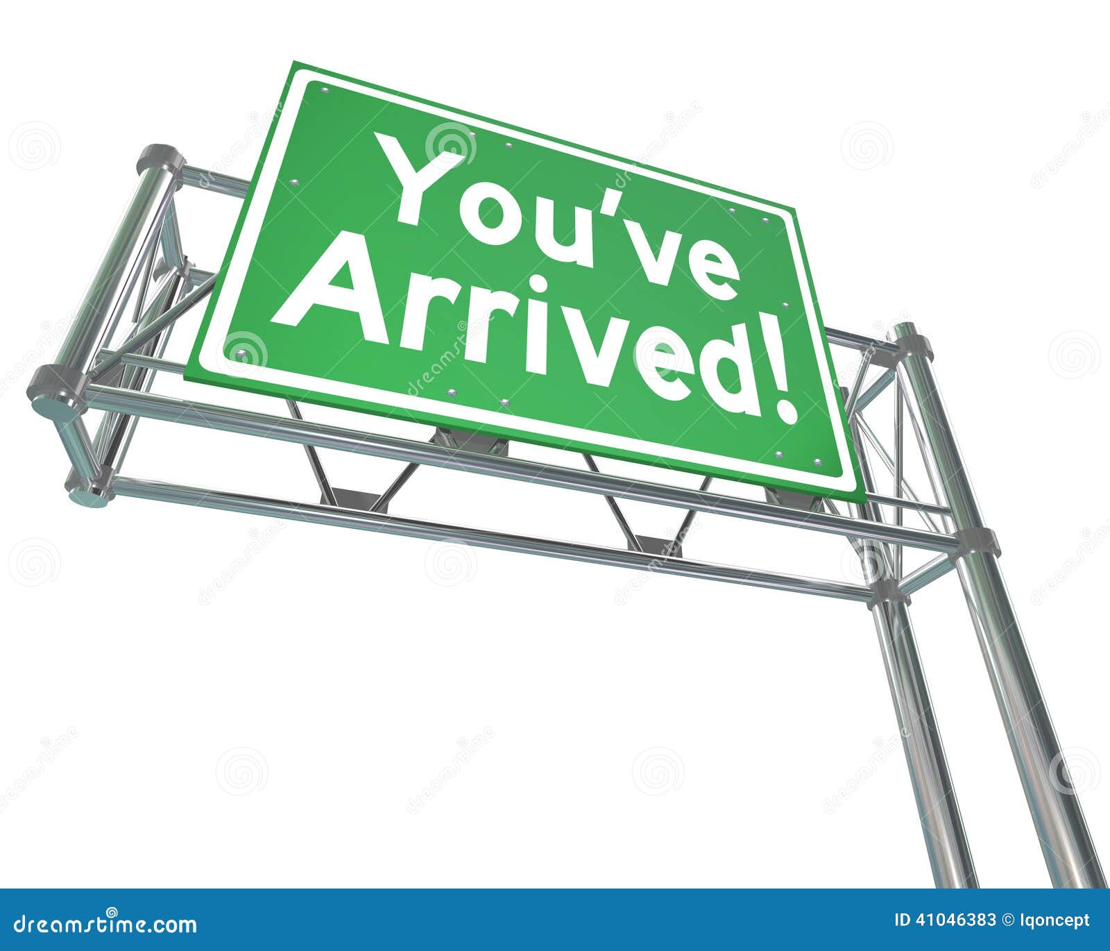 youve arrived freeway sign destination exit road direction