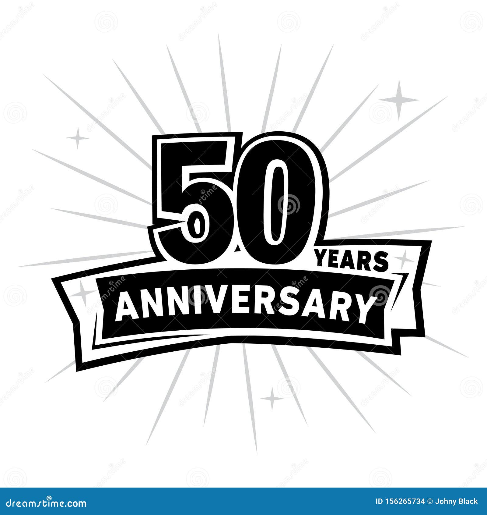 50 Years Celebrating Anniversary Design Template. 50th Anniversary Logo ...