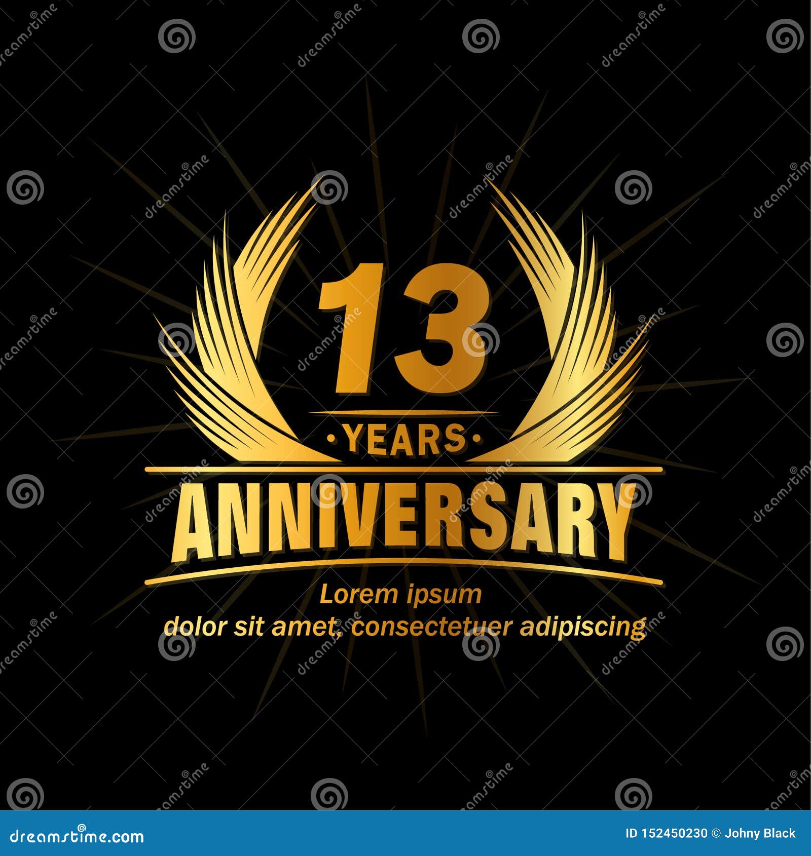 23 Years Elegant Anniversary 23rd Years Stock Vector, 60% OFF