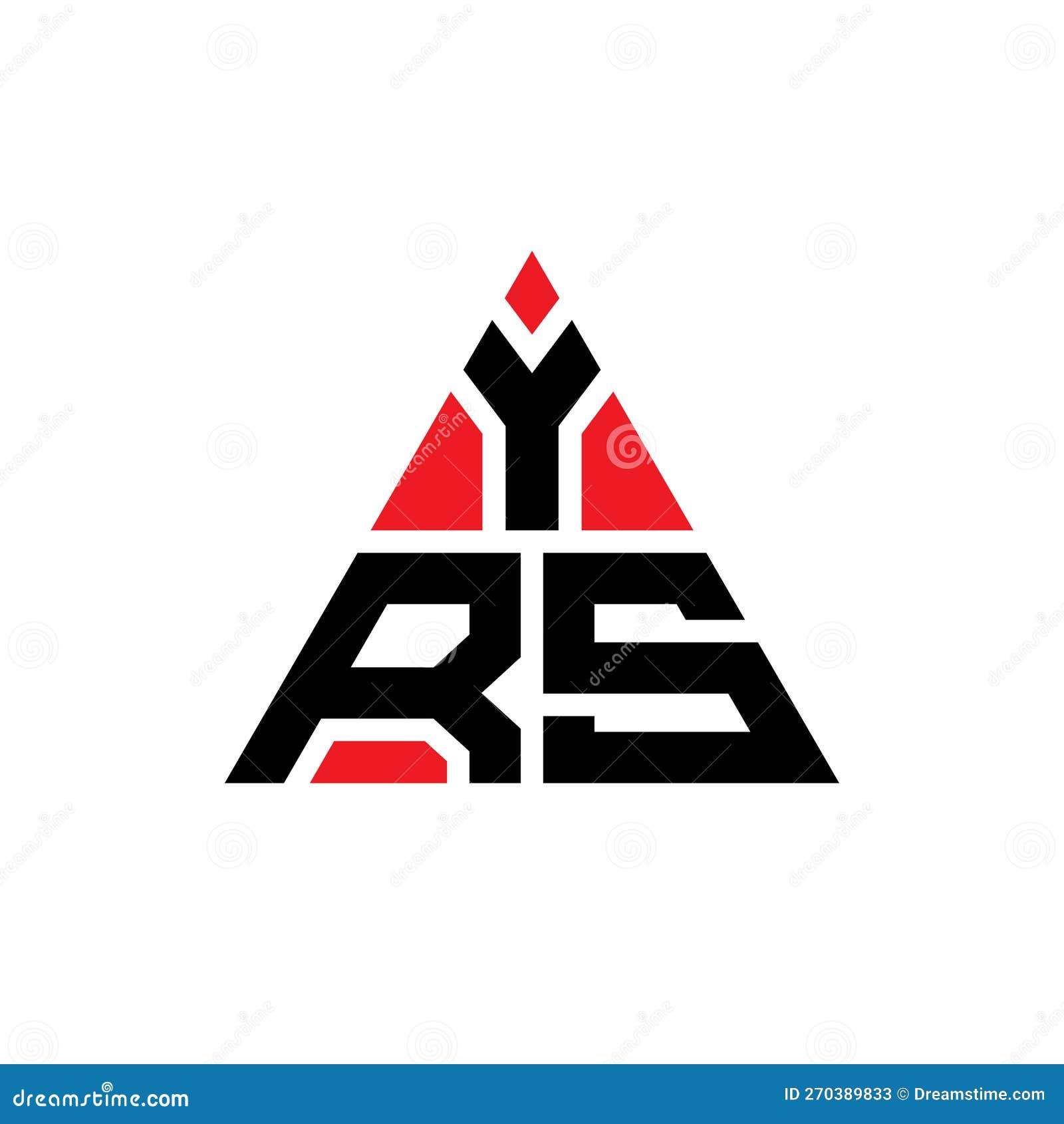 Yrs Triangle Letter Logo Design With Triangle Shape Yrs Triangle Logo